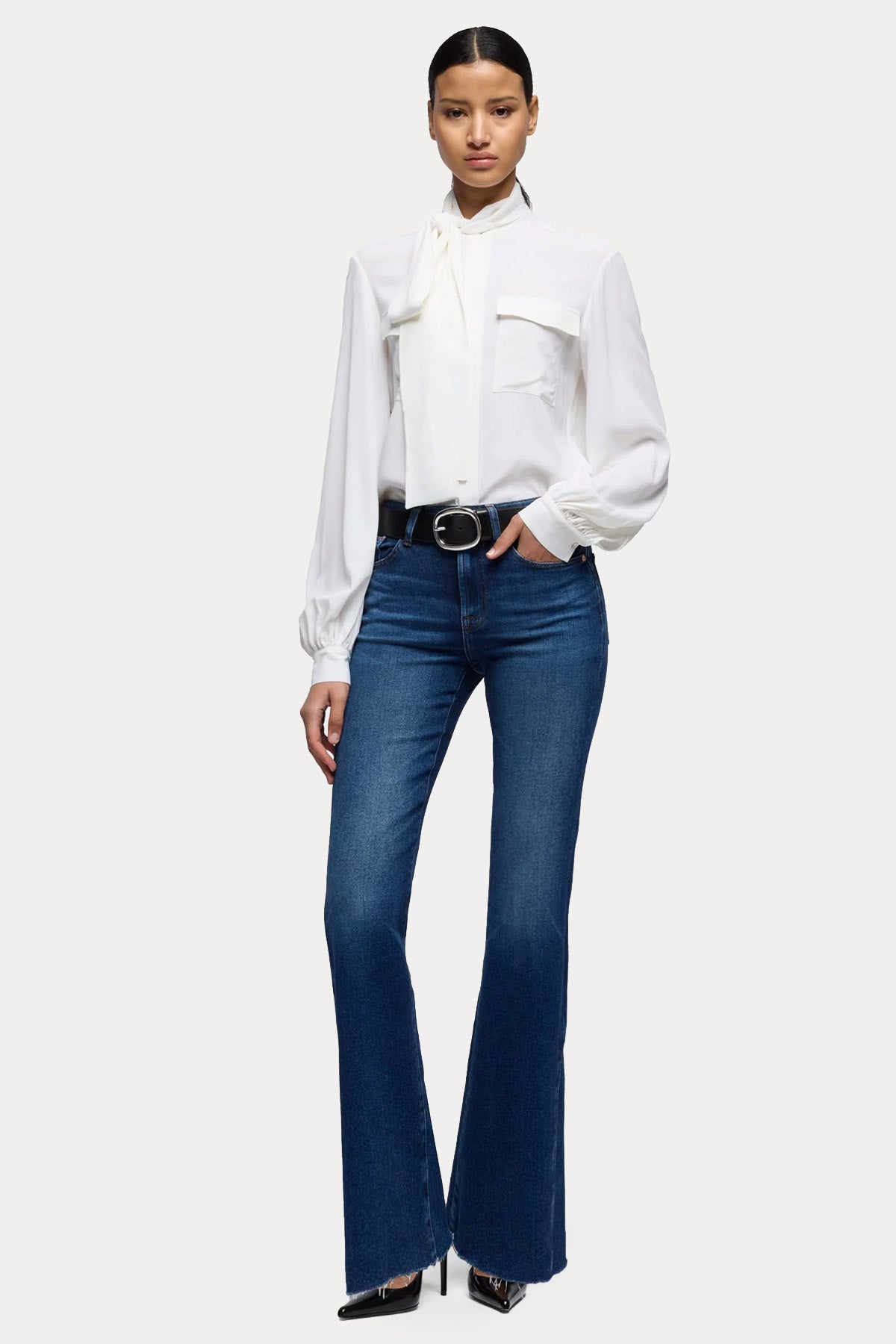 7 For All Mankind Leggy Bootcut Yüksek Belli Streç Jeans