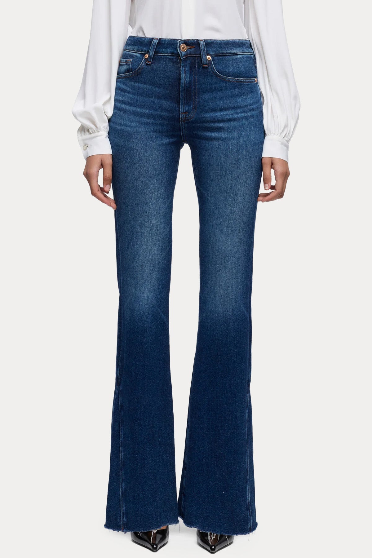7 For All Mankind Leggy Bootcut Yüksek Belli Streç Jeans
