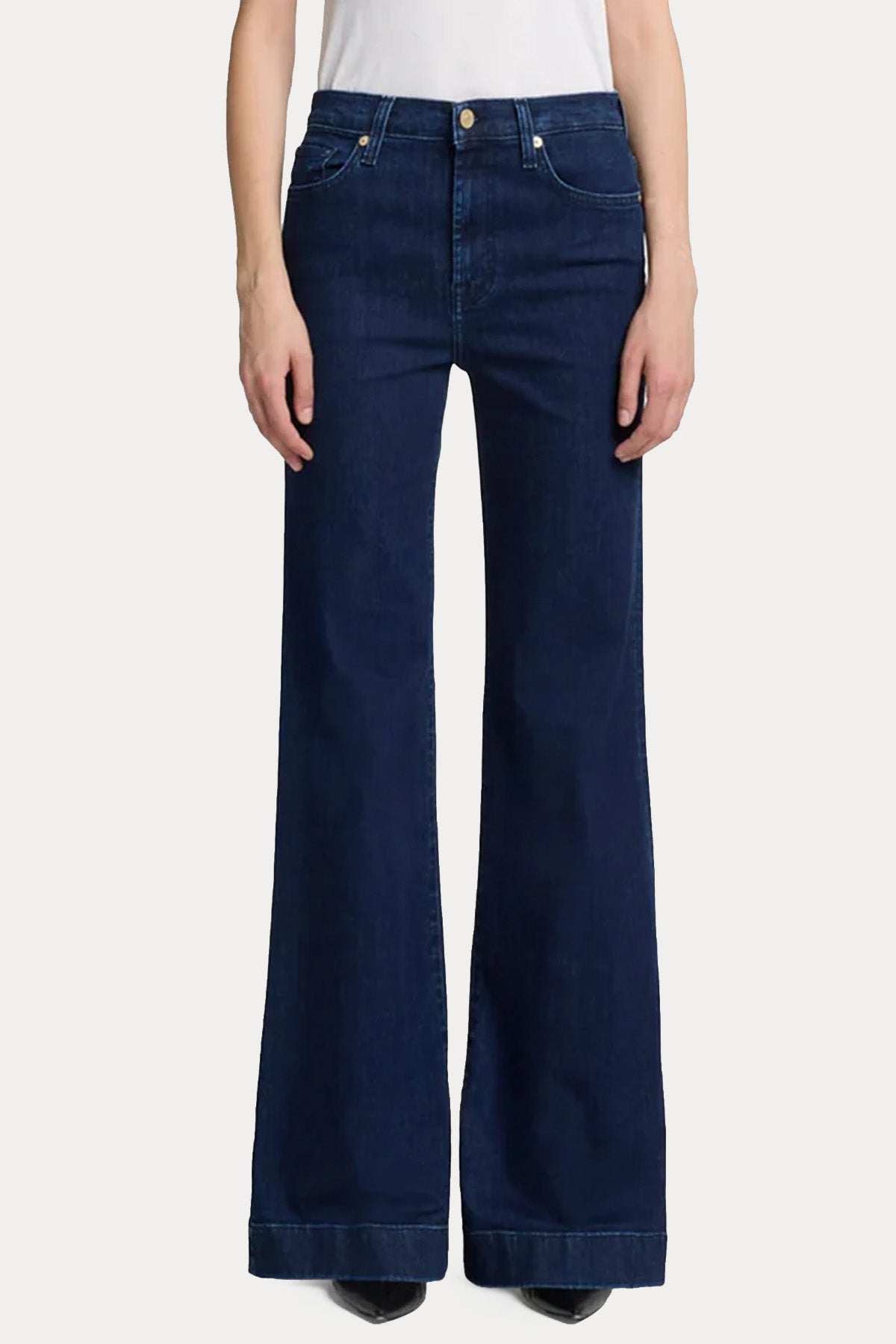 7 For All Mankind Dojo Yüksek Bel Yıkamalı Jeans