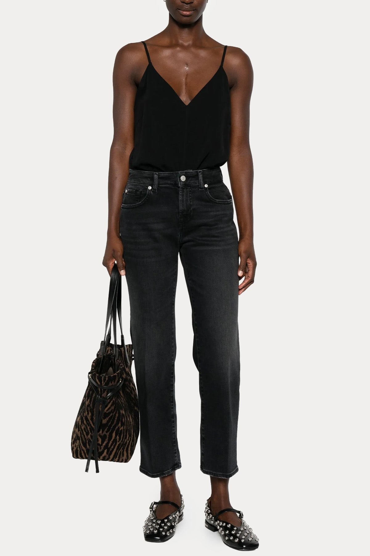 7 For All Mankind Straight Fit Streç Yıkamalı Jeans