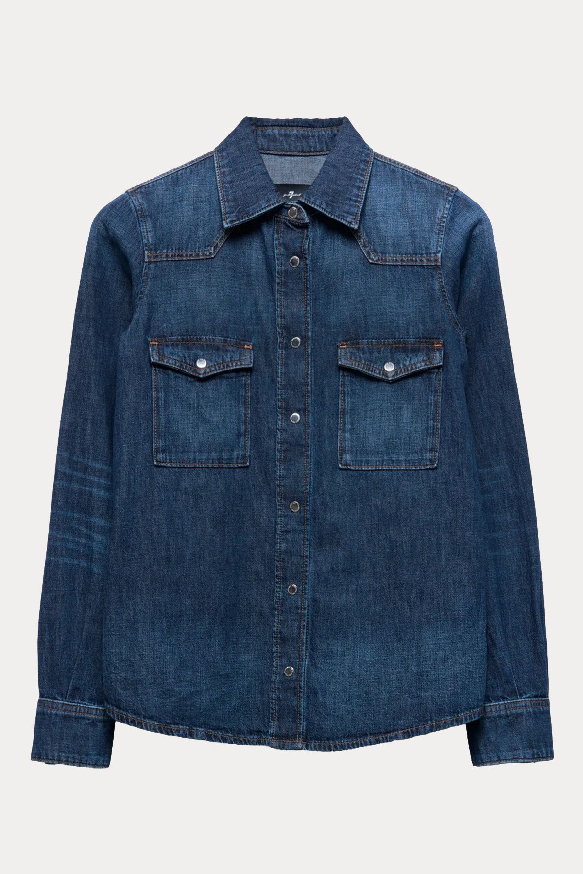 7 For All Mankind Regular Fit Denim Gömlek