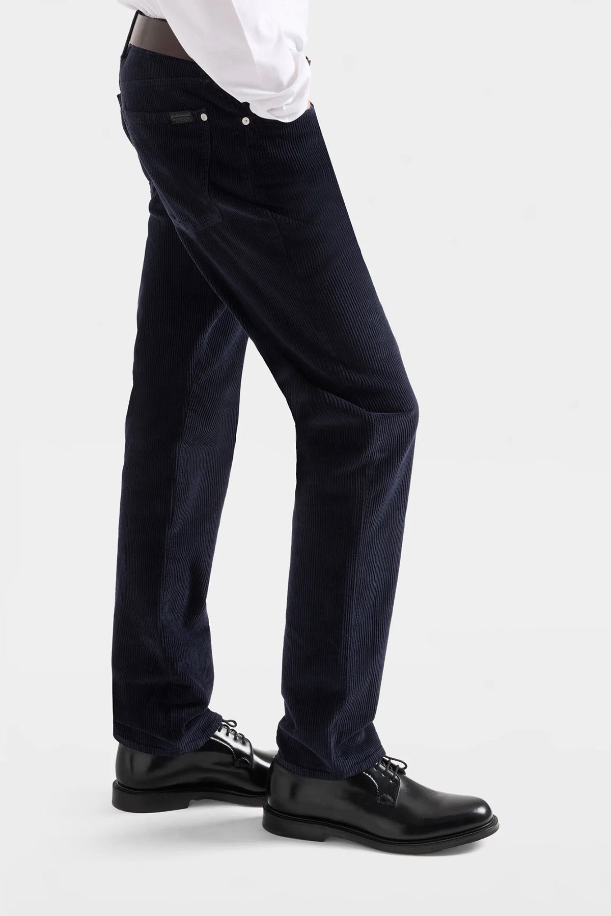 7 For All Mankind Slimmy Classic Slim Fit Fitilli Kadife Pantolon