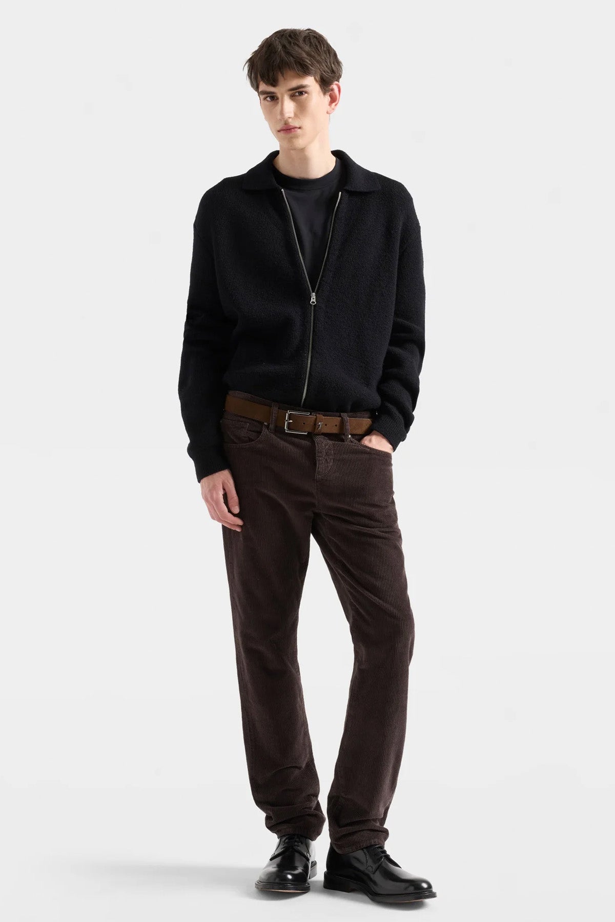 7 For All Mankind Slimmy Classic Slim Fit Fitilli Kadife Pantolon