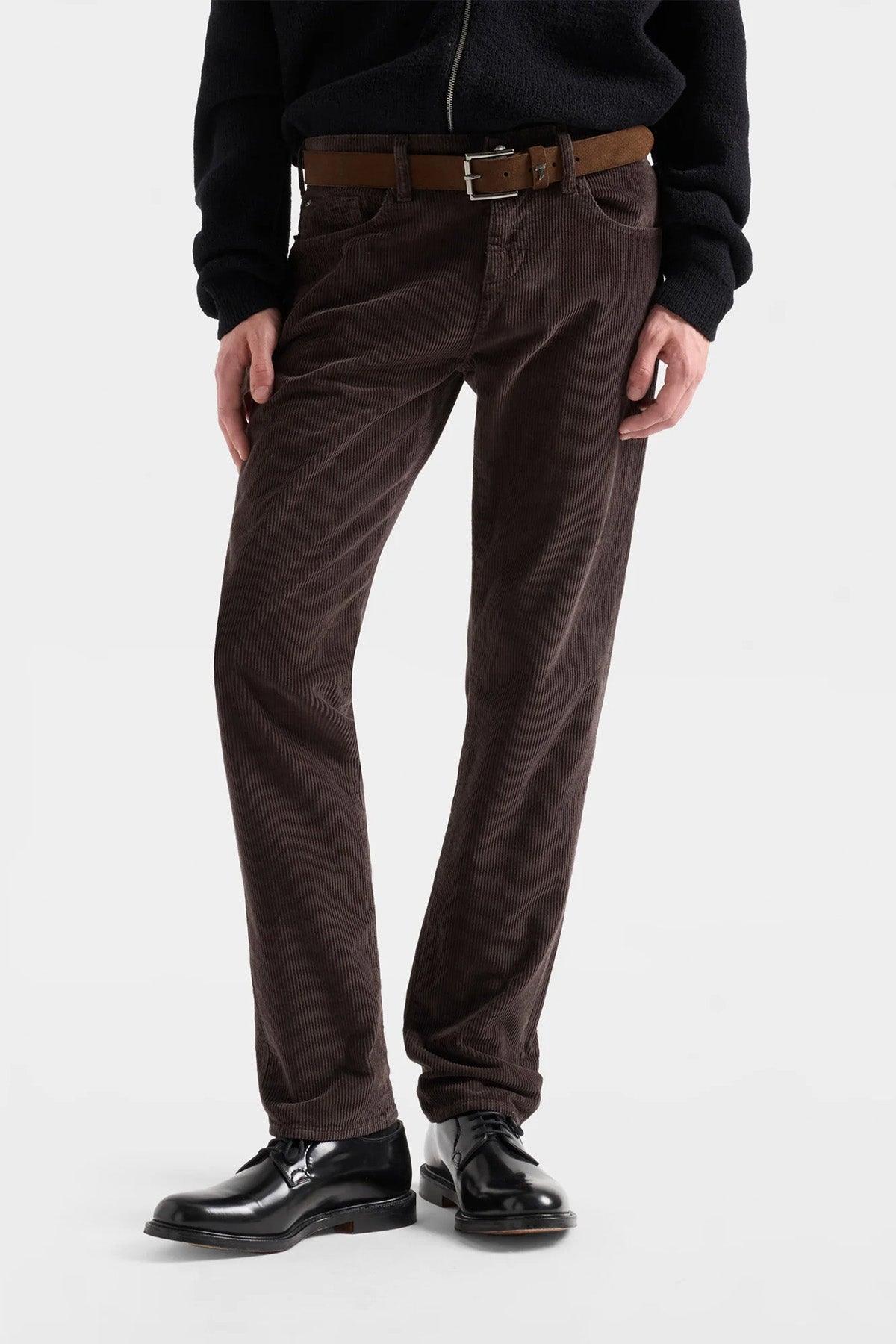 7 For All Mankind Slimmy Classic Slim Fit Fitilli Kadife Pantolon