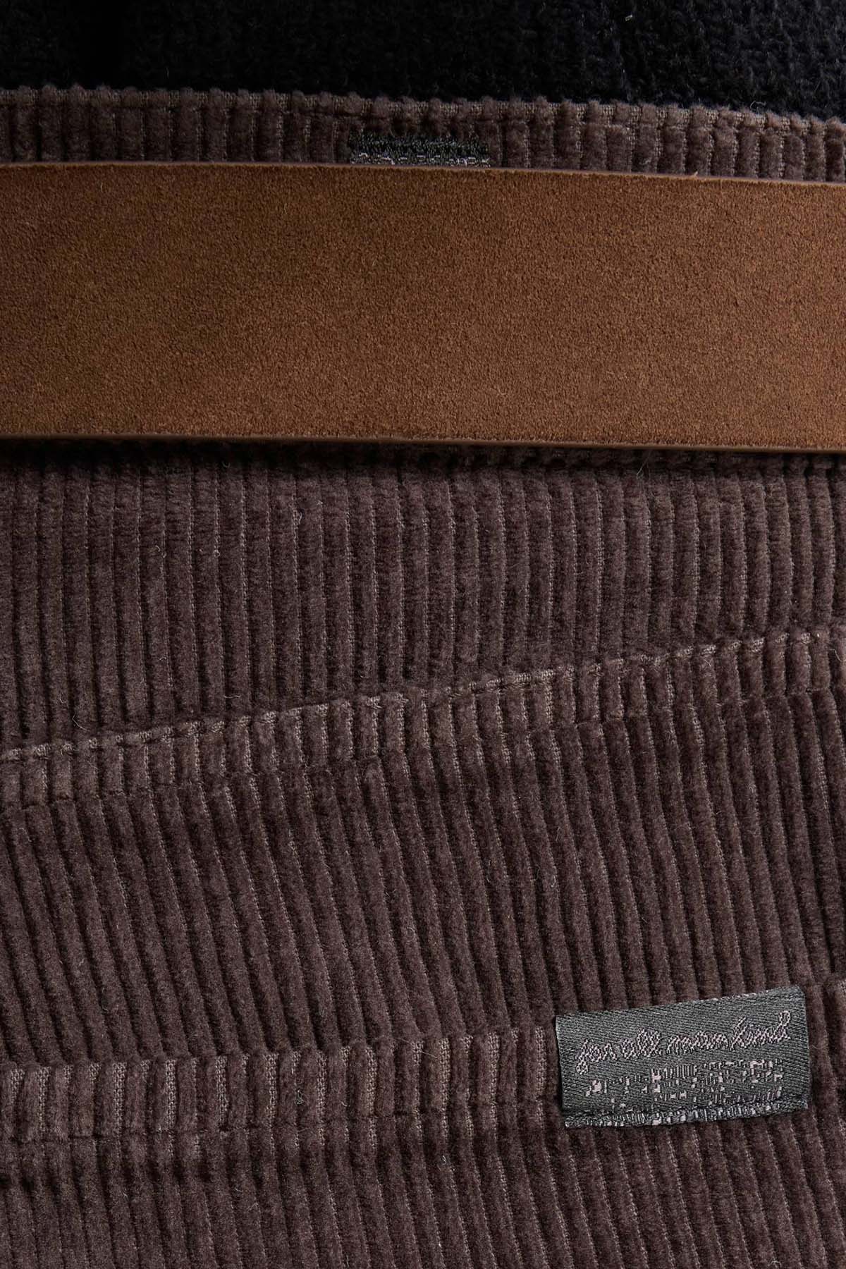 7 For All Mankind Slimmy Classic Slim Fit Fitilli Kadife Pantolon