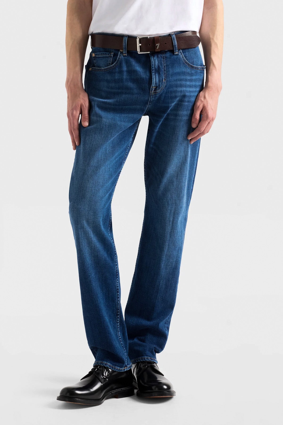7 For All Mankind Slimmy Classic Slim Fit Yıkamalı Streç Jeans