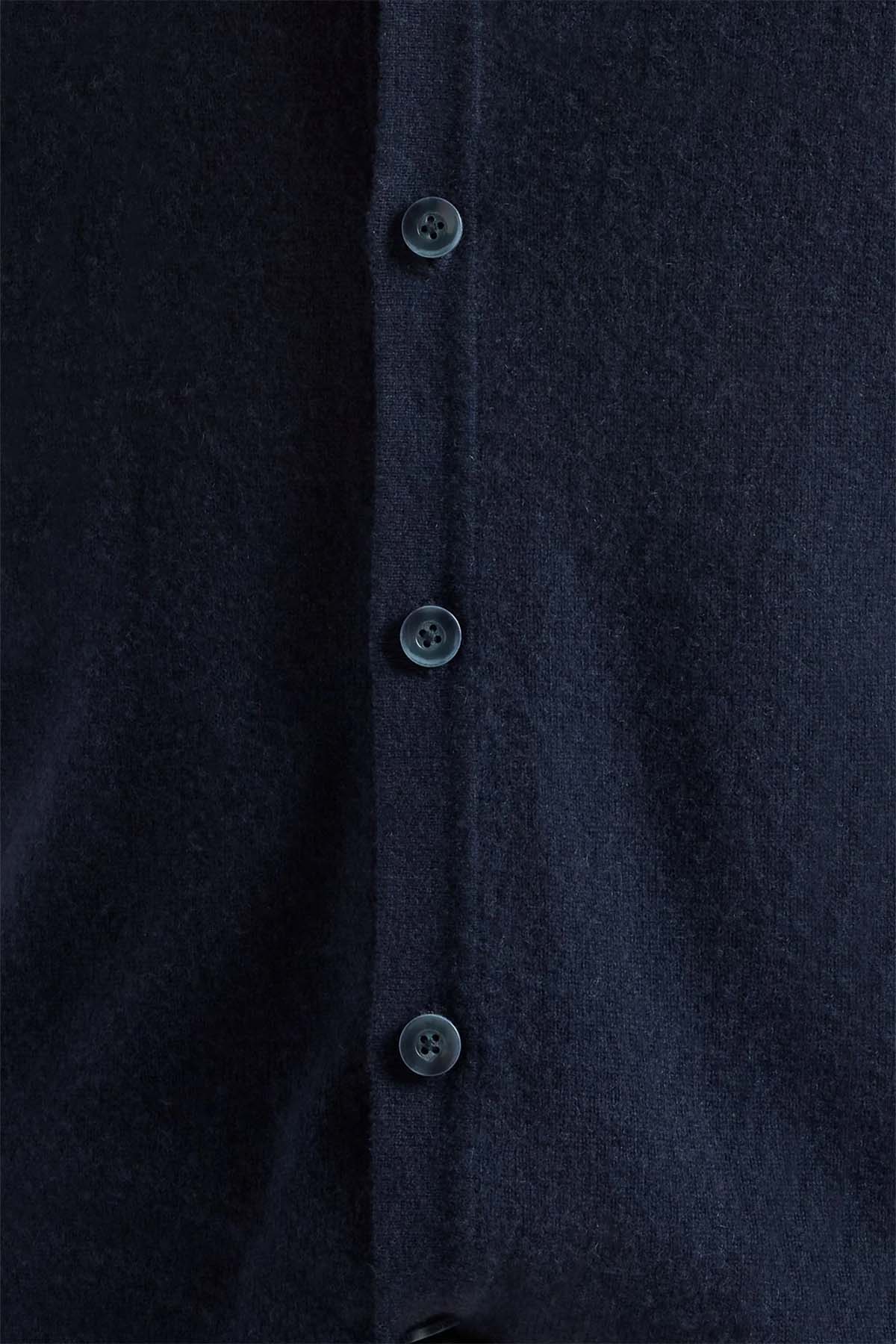 7 For All Mankind Polo Yaka İnce Örgü Kaşmir Triko Ceket