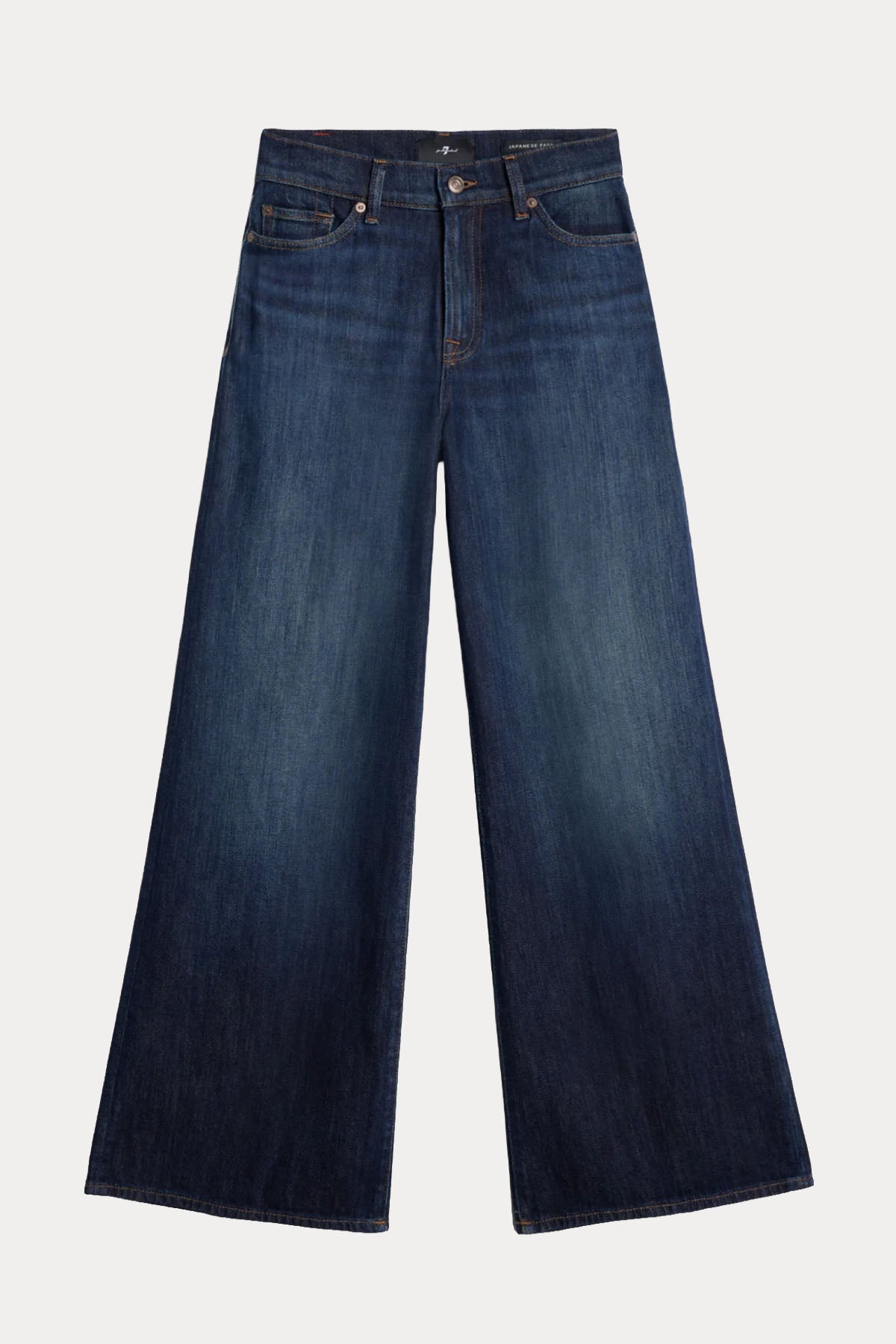 7 For All Mankind Tailorless Wide Leg Yüksek Bel Yıkamalı Jeans