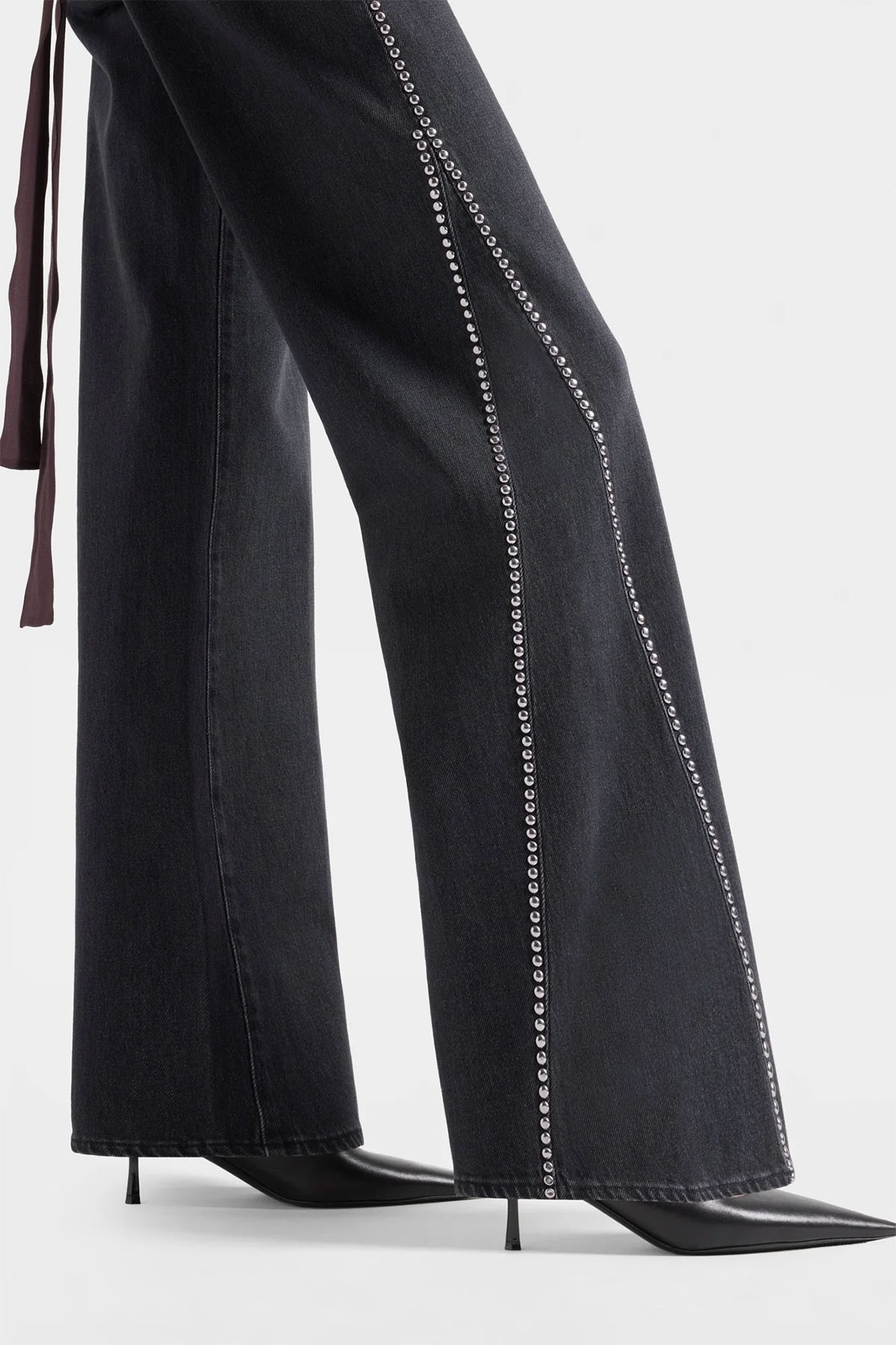 7 For All Mankind Lotta Wide Leg Troklu Yıkamalı Jeans