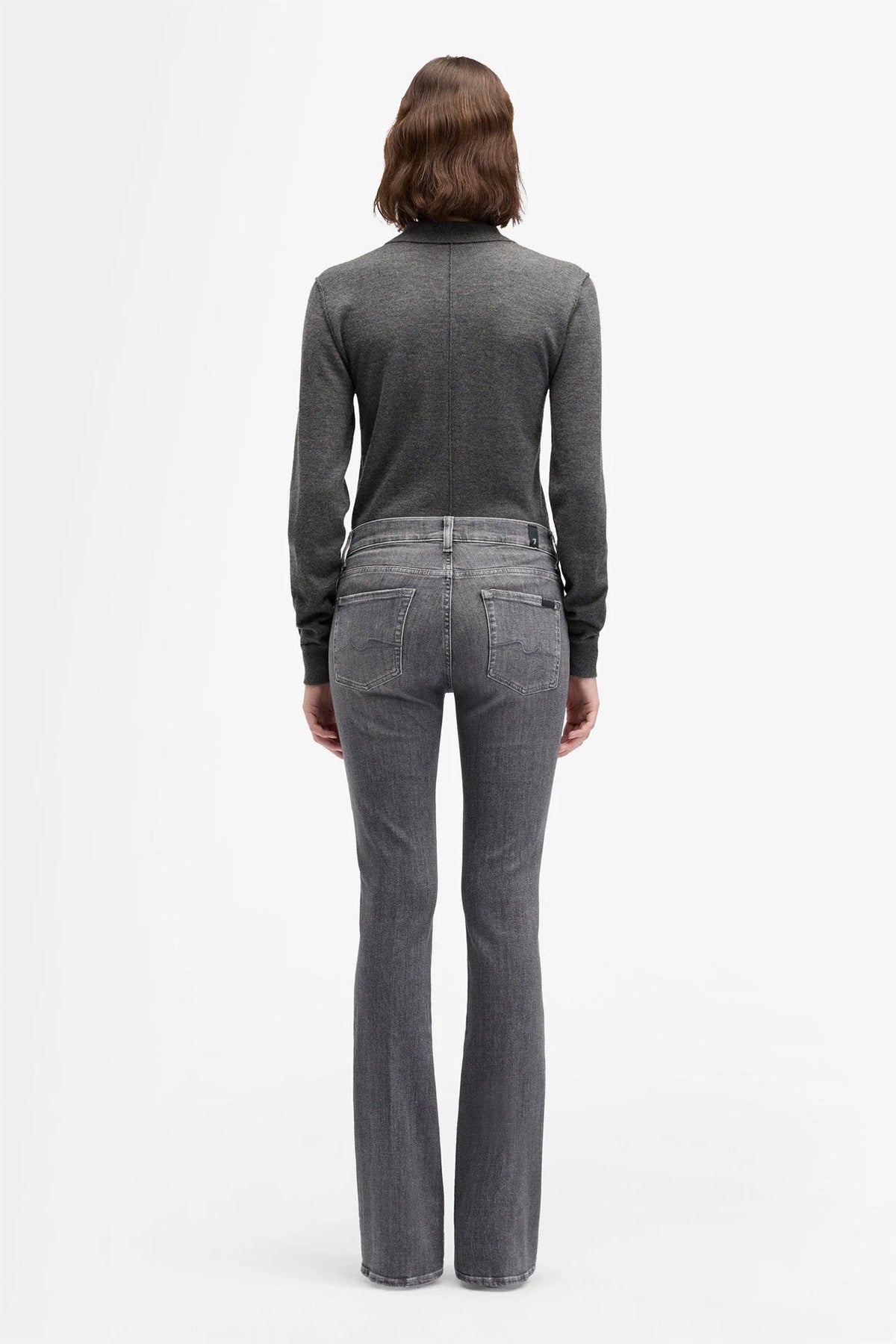 7 For All Mankind Slim Illusion Bootcut Yıkamalı Streç Jeans