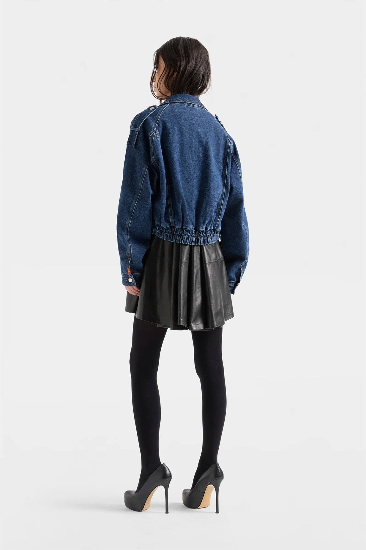 7 For All Mankind Regular Fit Bomber Denim Ceket