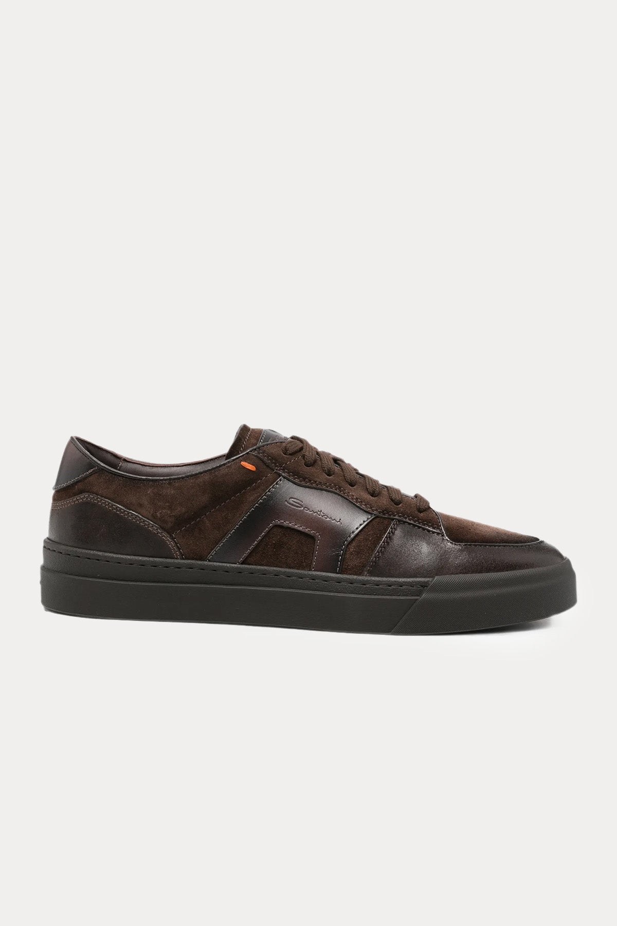 Santoni Double Buckle Süet Deri Sneaker Ayakkabı