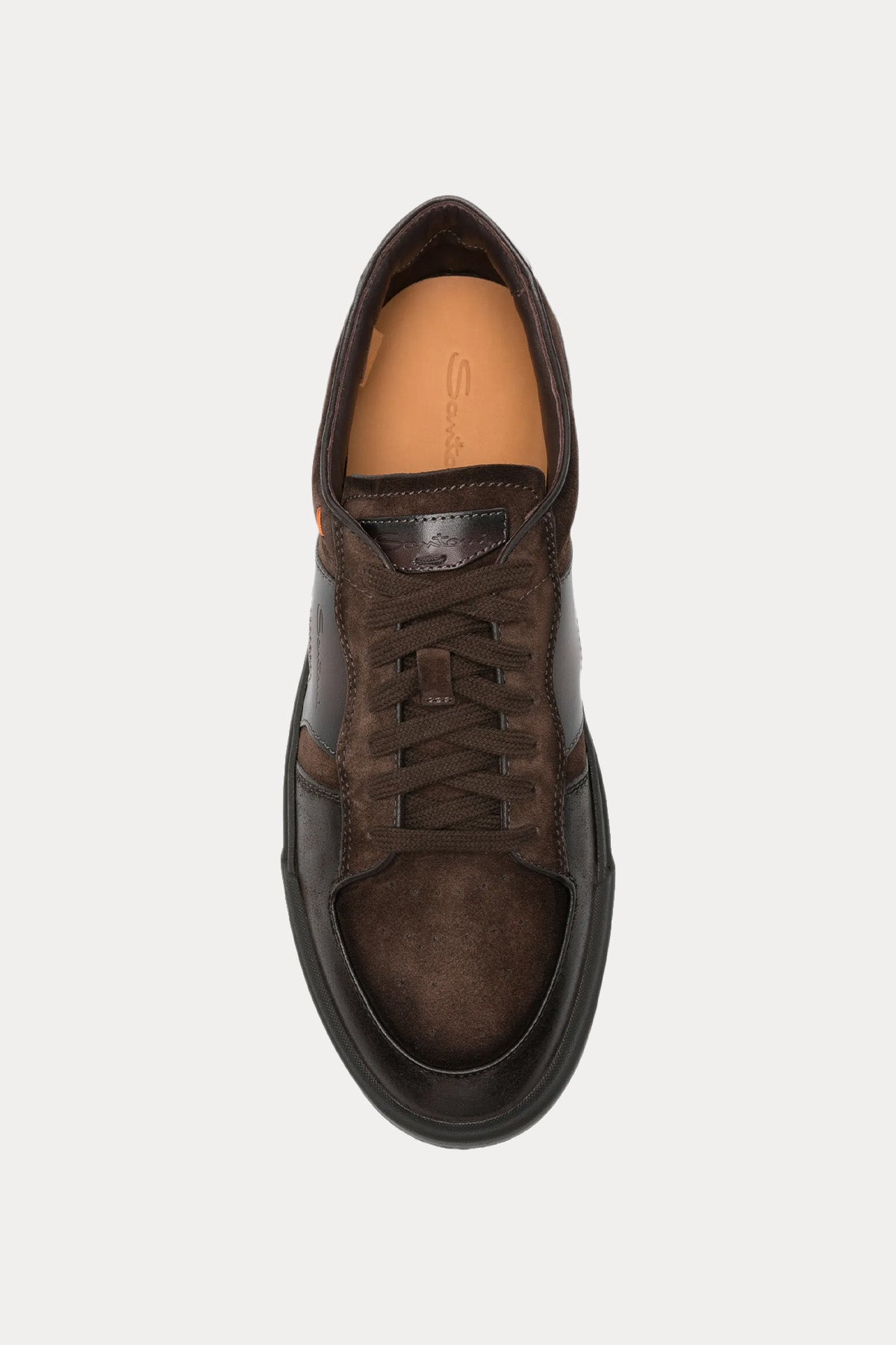 Santoni Double Buckle Süet Deri Sneaker Ayakkabı