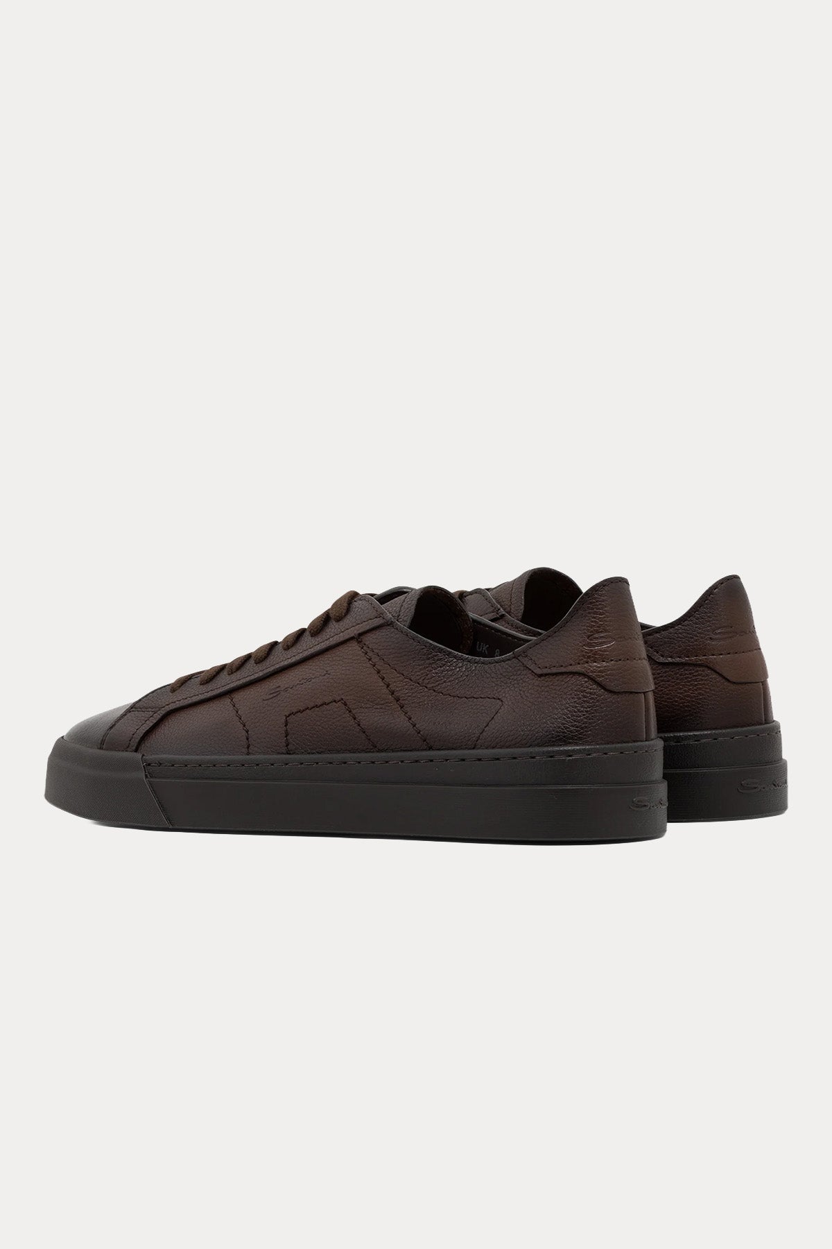 Santoni Double Buckle Deri Sneaker Ayakkabı