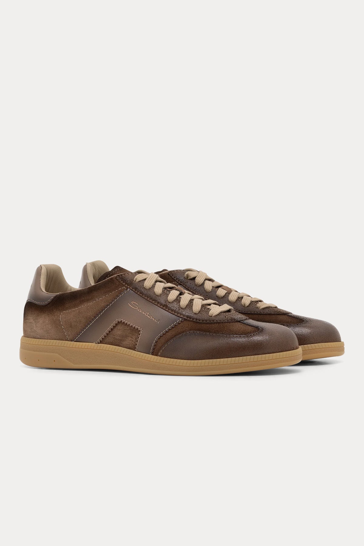 Santoni Süet Deri Sneaker Ayakkabı
