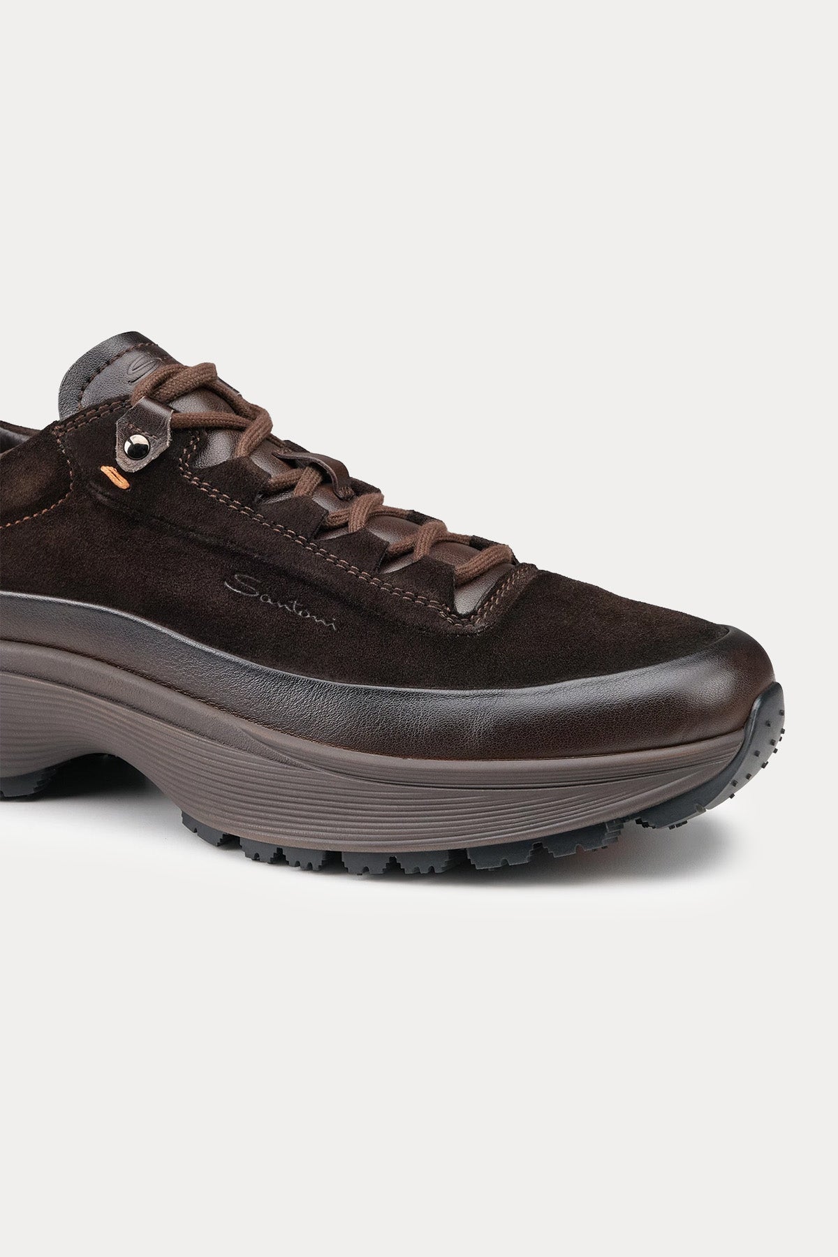 Santoni Süet Deri Sneaker Ayakkabı