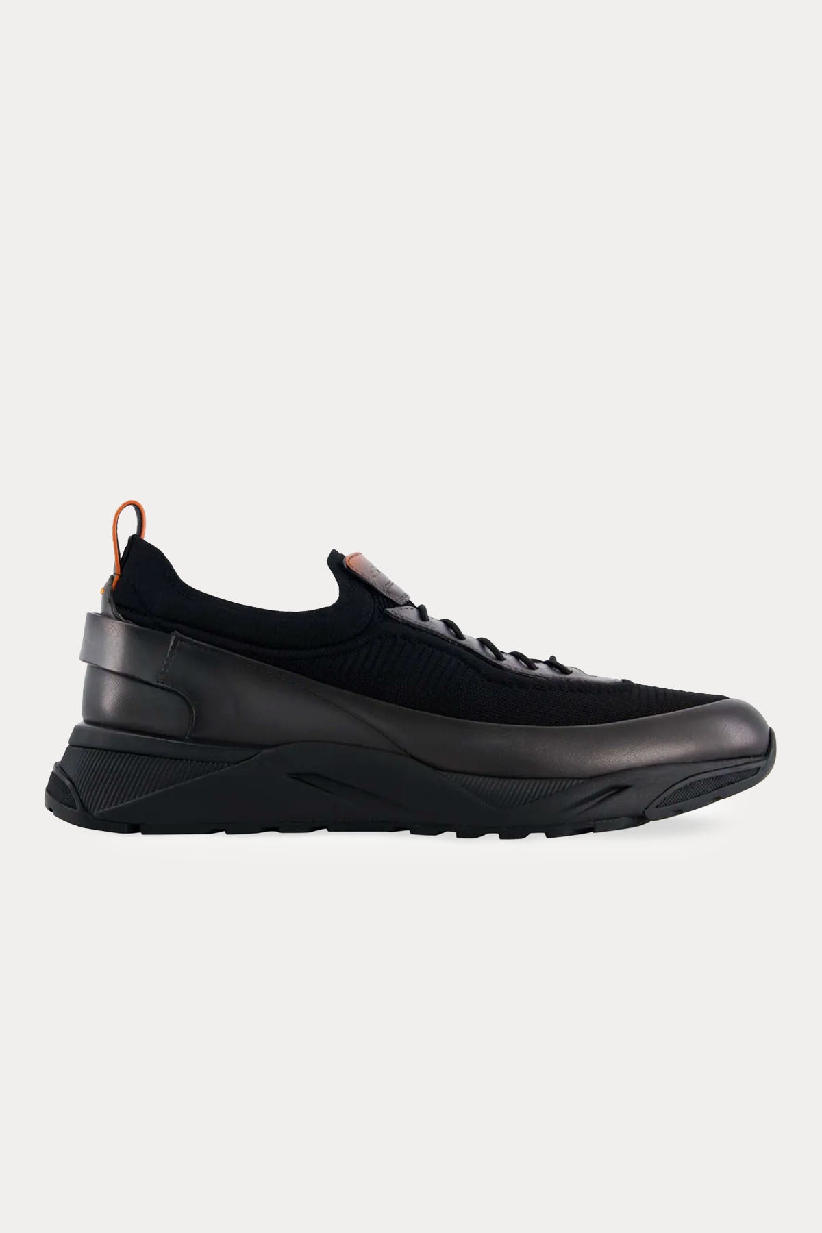 Santoni Teknik Fileli Deri Sneaker Ayakkabı