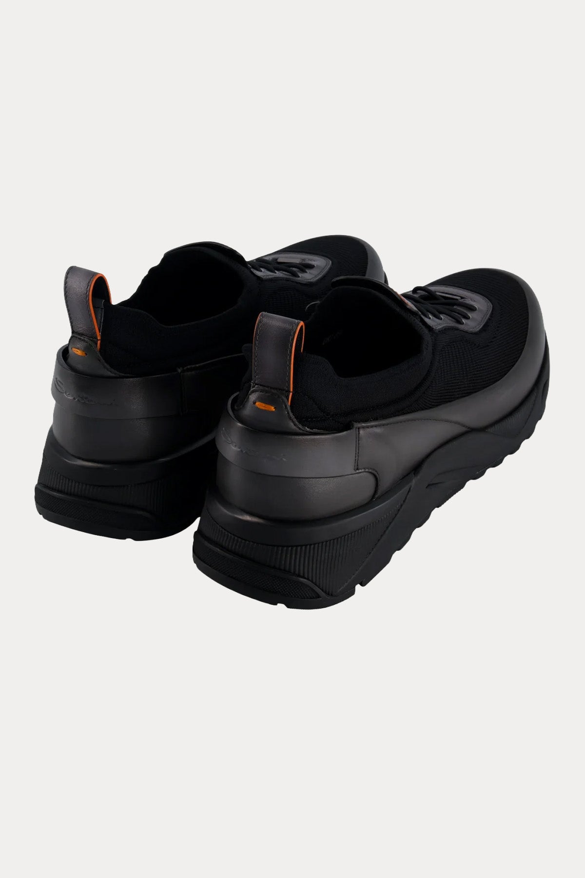 Santoni Teknik Fileli Deri Sneaker Ayakkabı