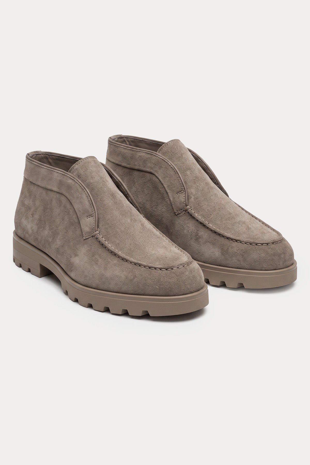 Santoni Lastik Bantlı Süet Kısa Bot