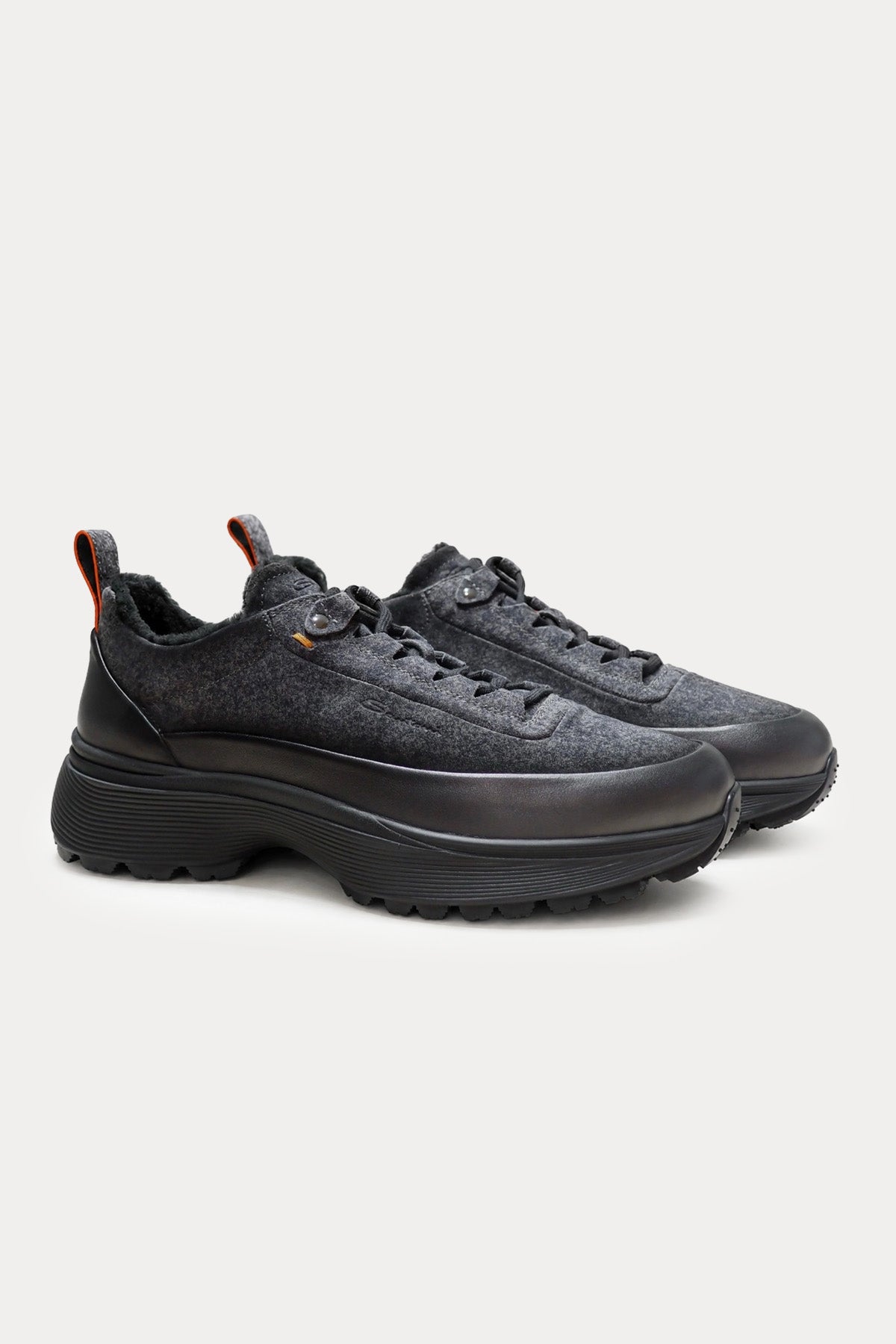 Santoni Süet Deri Sneaker Ayakkabı