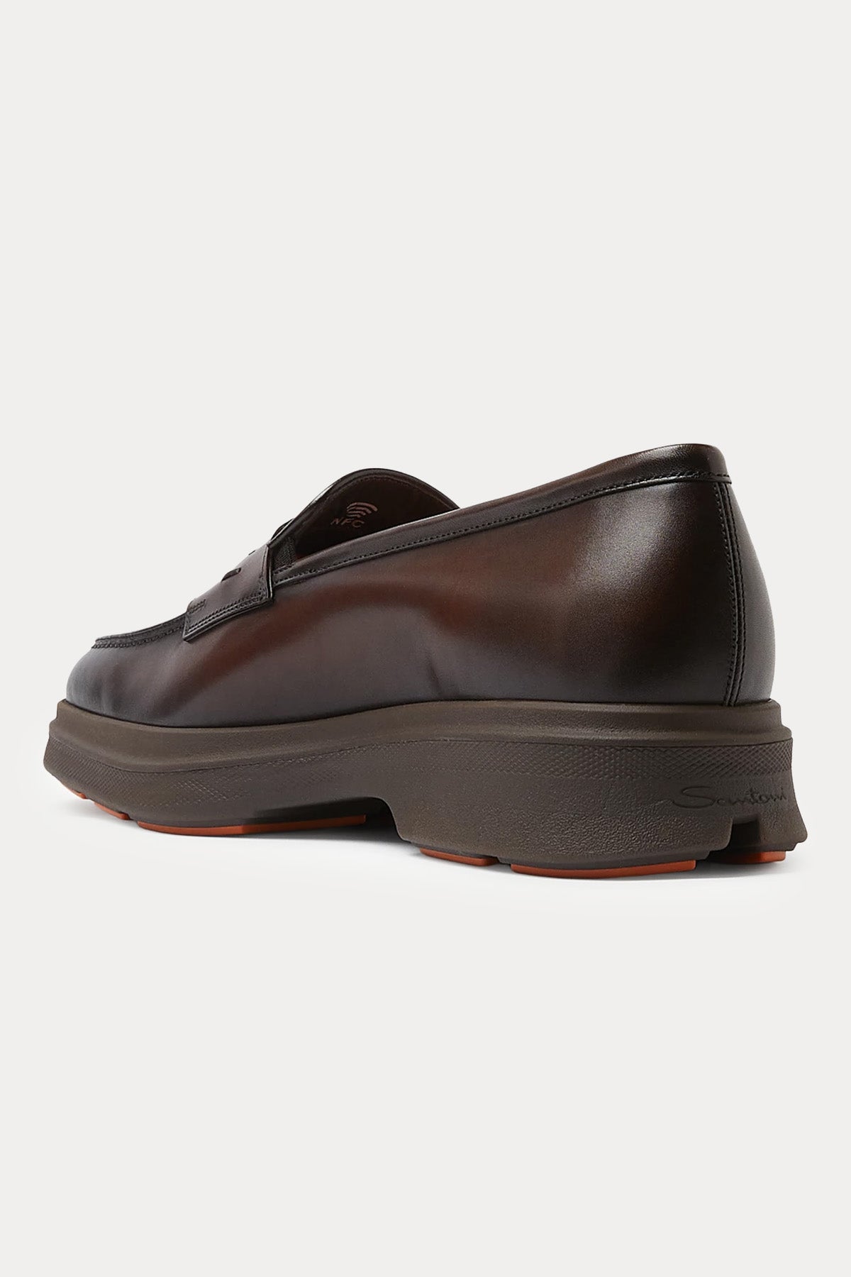 Santoni Easy Nova Deri Loafer Ayakkabı