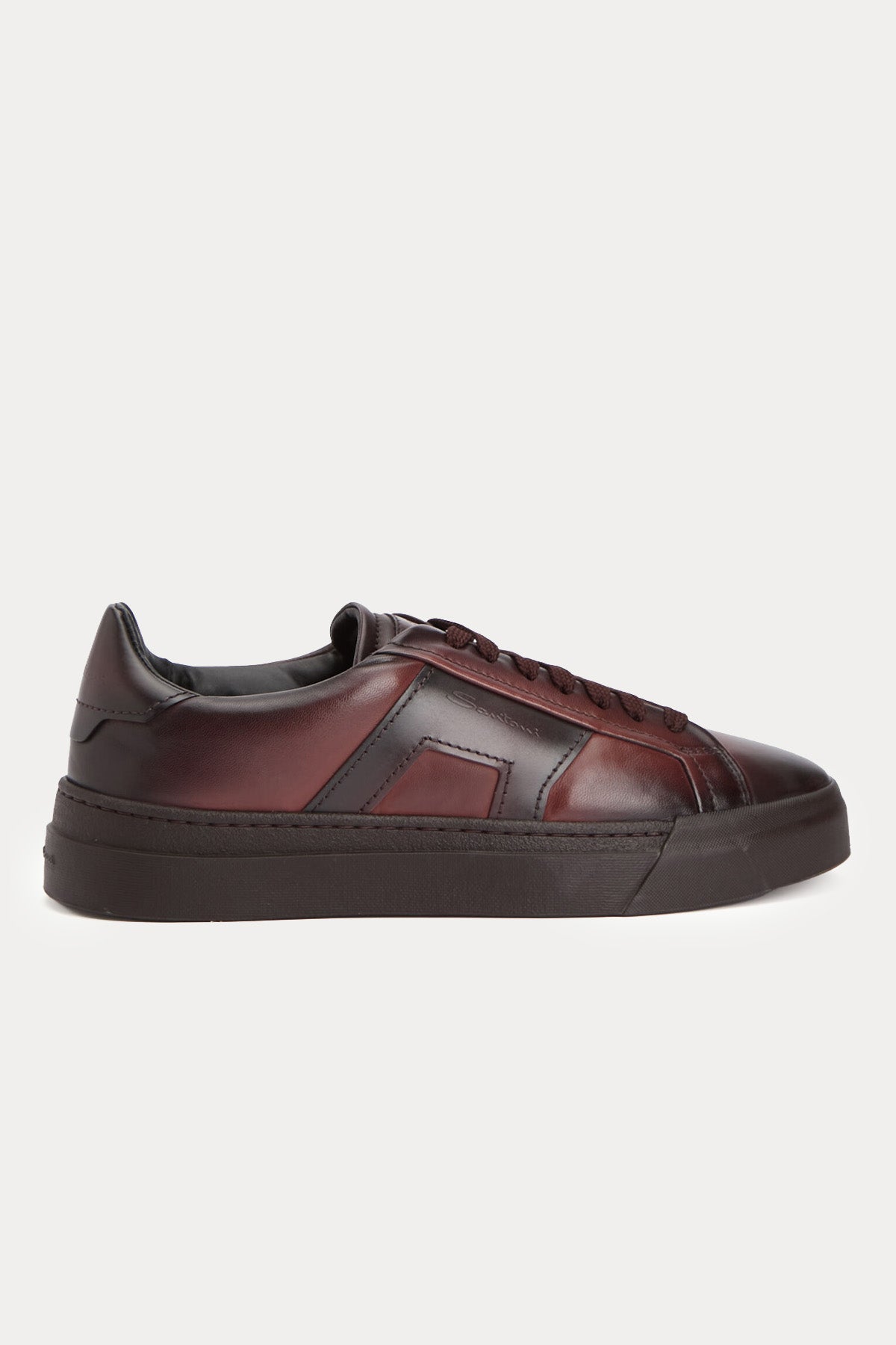 Santoni Double Buckle Deri Sneaker Ayakkabı