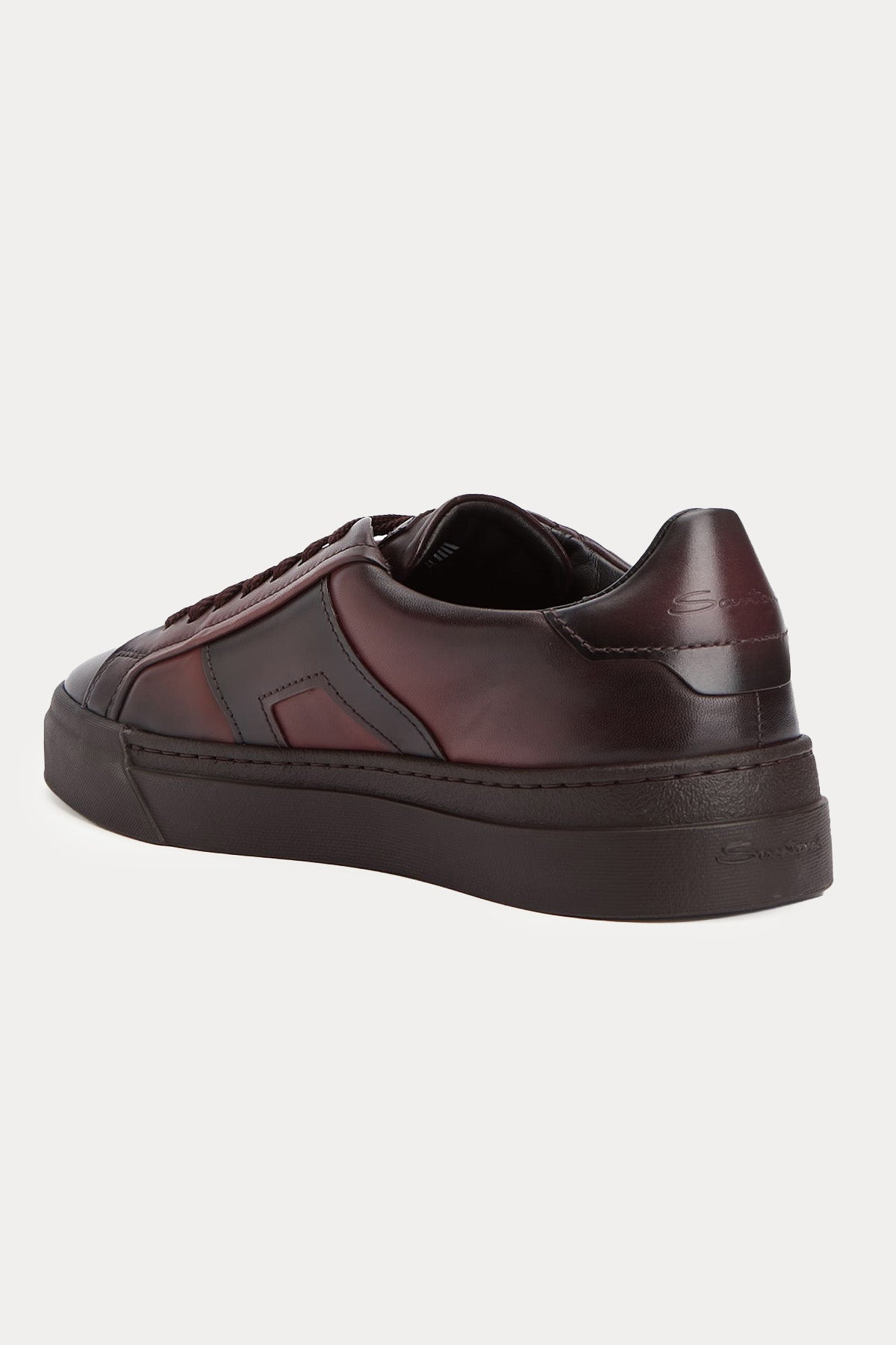 Santoni Double Buckle Deri Sneaker Ayakkabı
