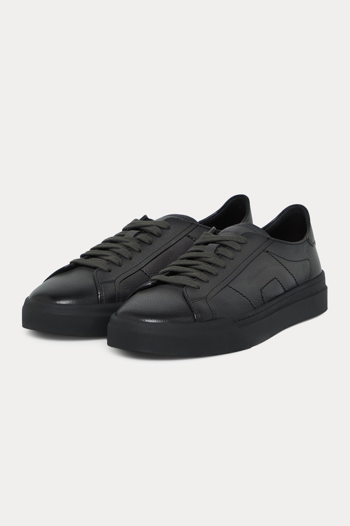 Santoni Double Buckle Deri Sneaker Ayakkabı