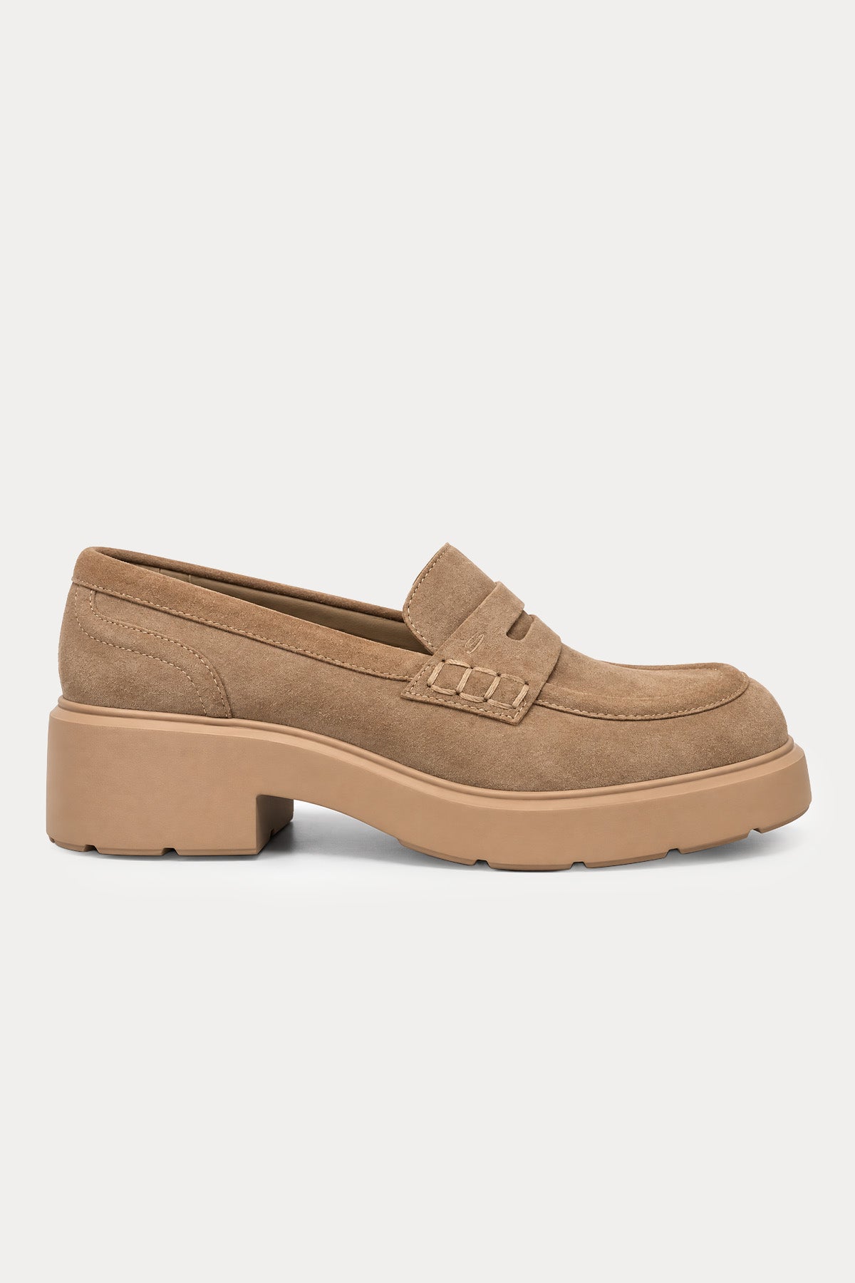 Santoni Easy Nova Topuklu Süet Loafer Ayakkabı