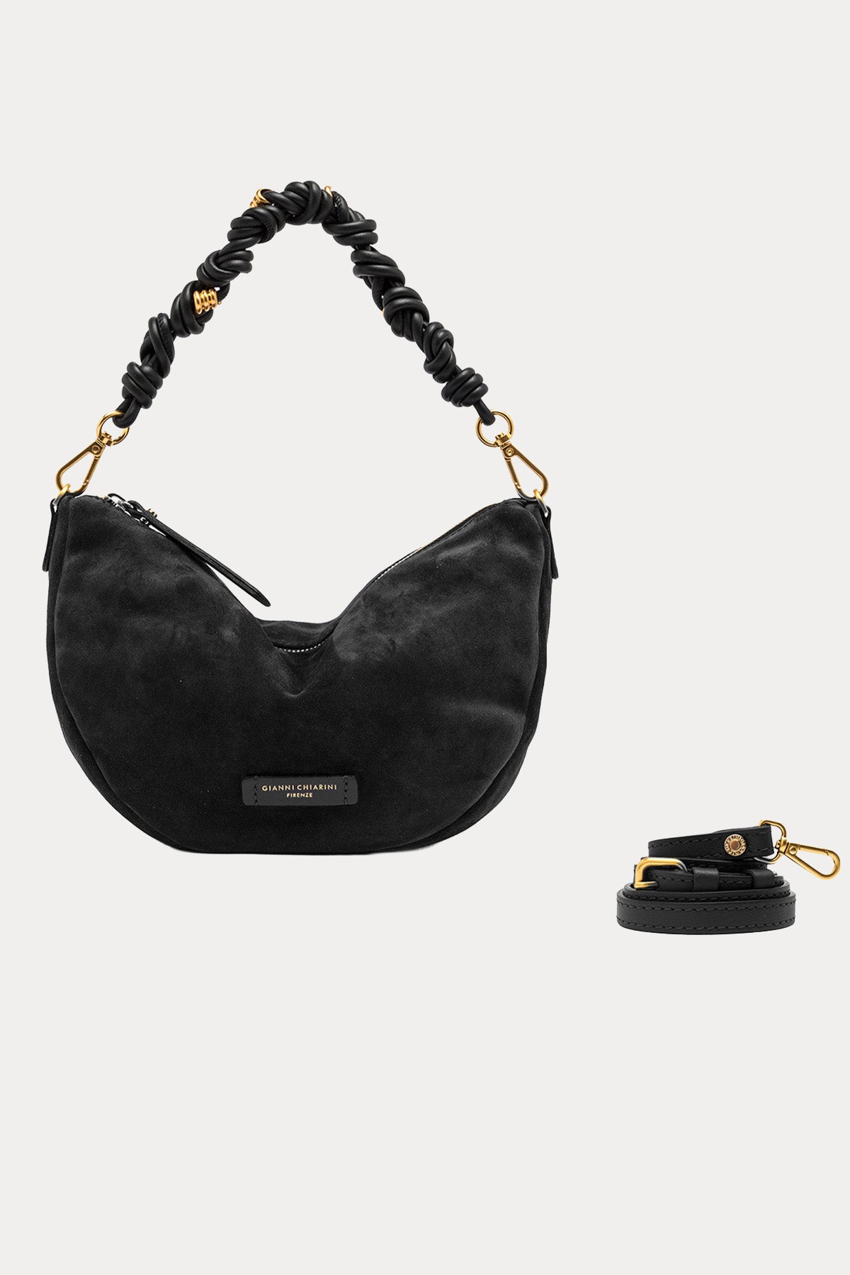 Gianni Chiarini Cleo Süet Omuz Çantası