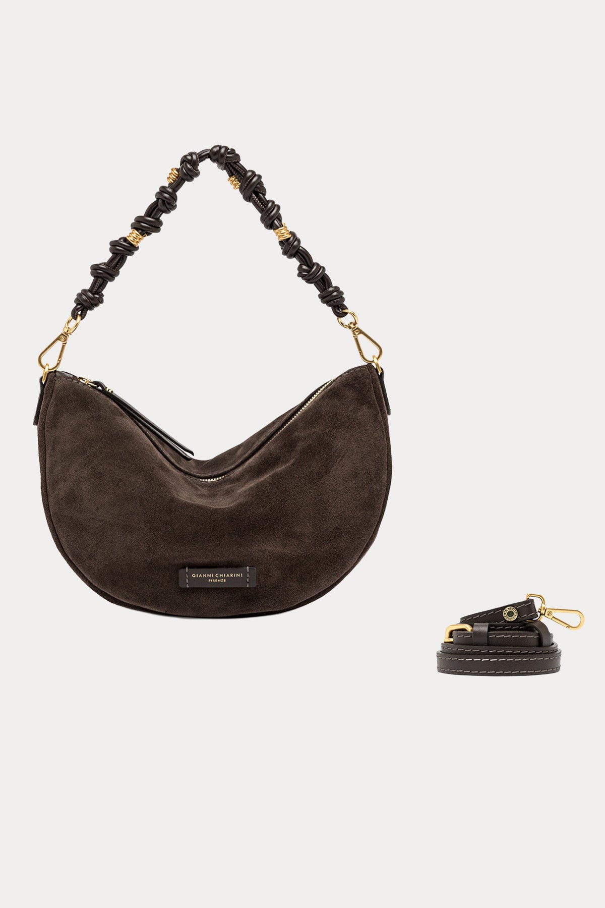 Gianni Chiarini Cleo Süet Omuz Çantası
