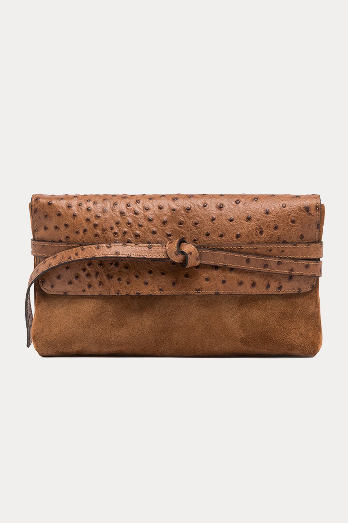 Gianni Chiarini Belty Süet Deri Clutch Çanta