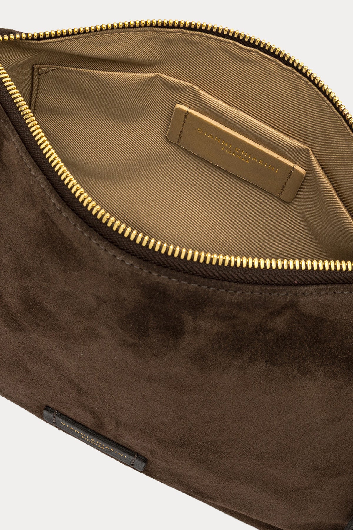 Gianni Chiarini Nora Pouch Süet Clutch Çanta