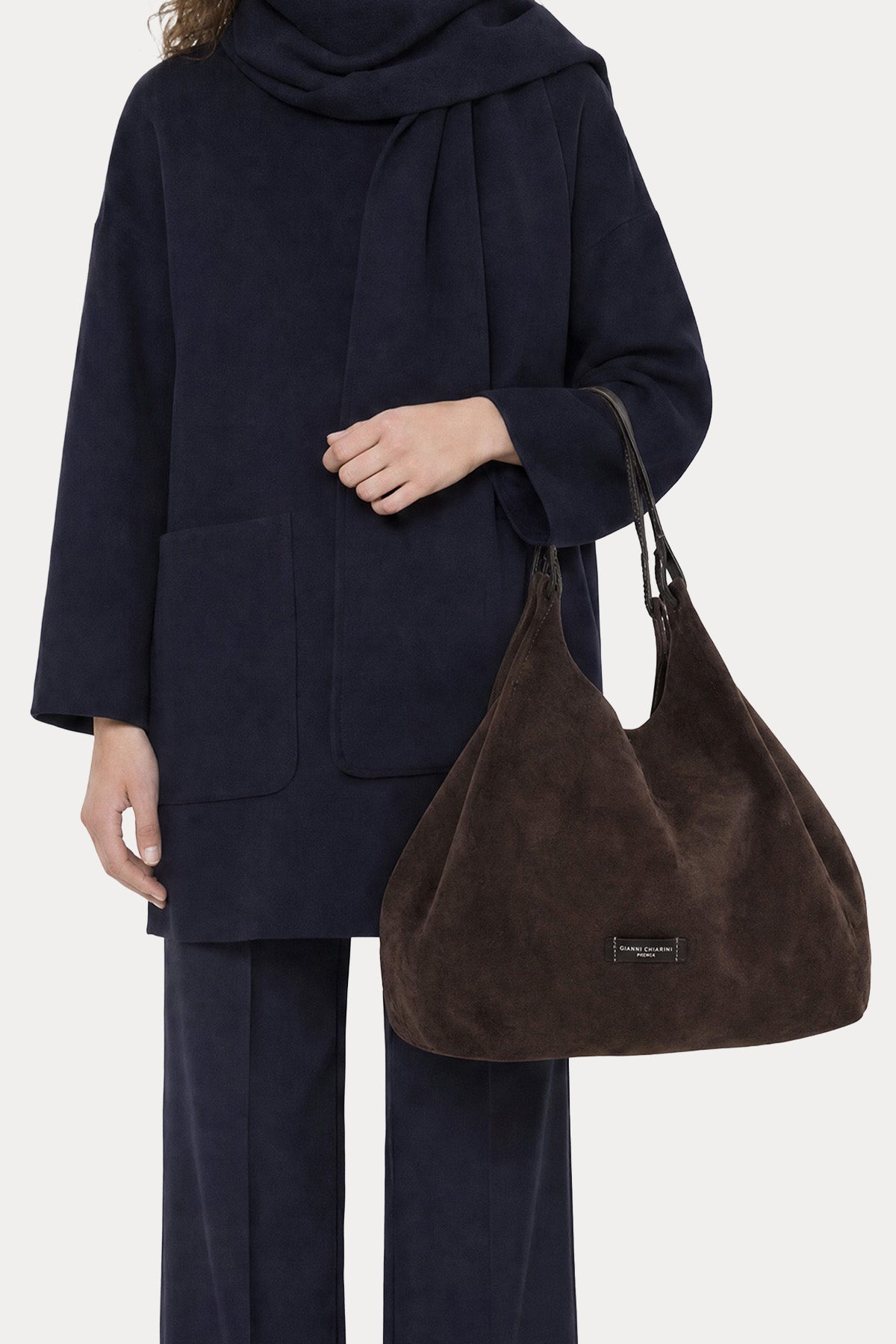 Gianni Chiarini Dua Süet Omuz Çantası