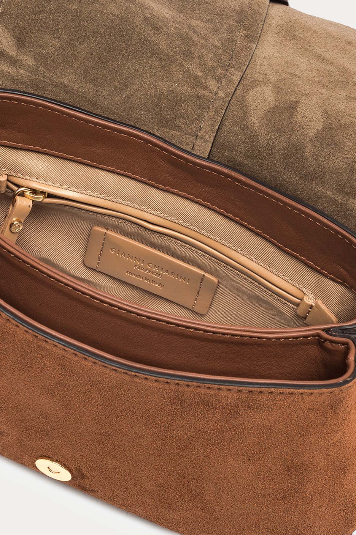 Gianni Chiarini Fanny Süet Omuz Çantası