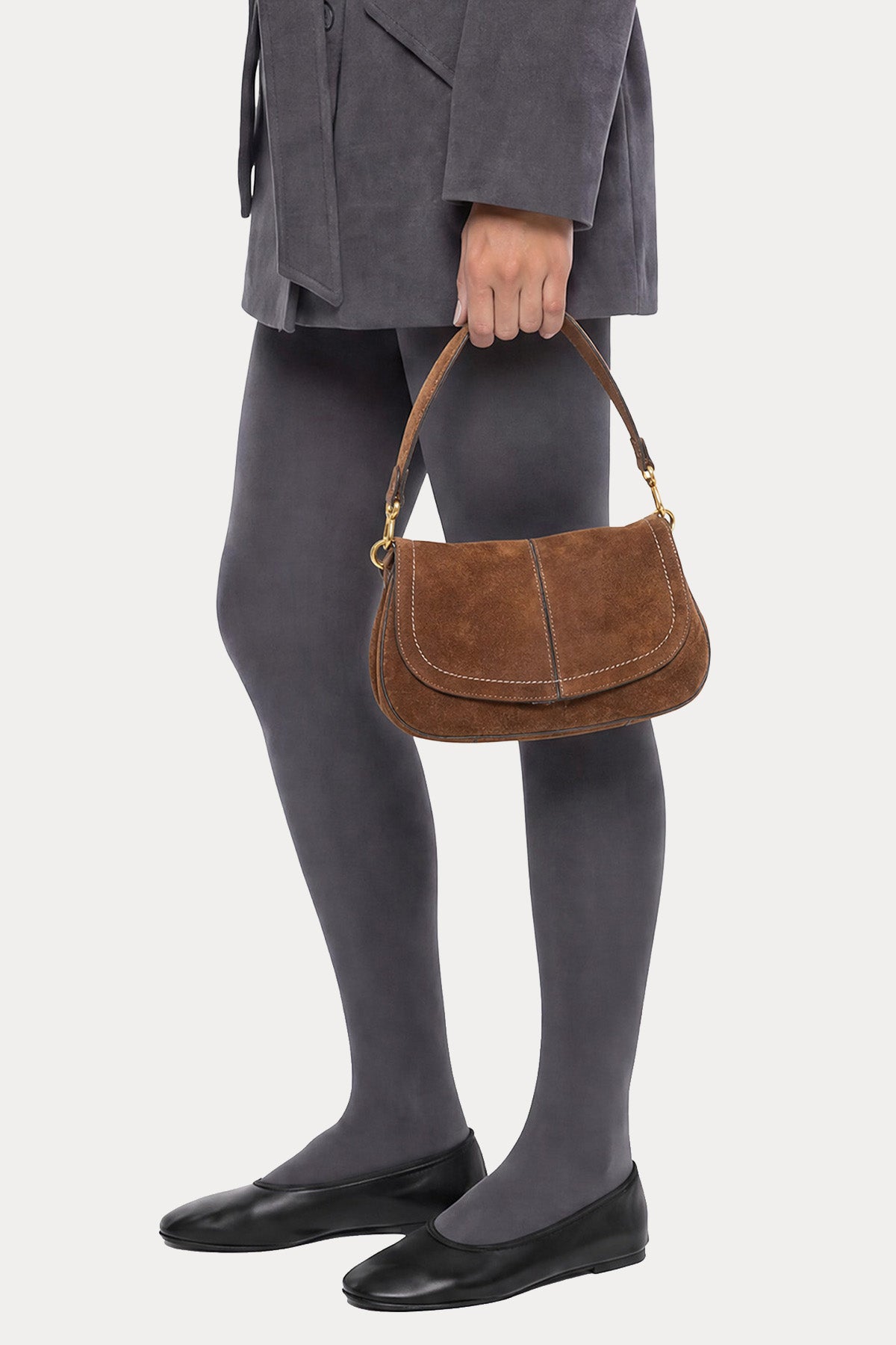 Gianni Chiarini Fanny Süet Omuz Çantası