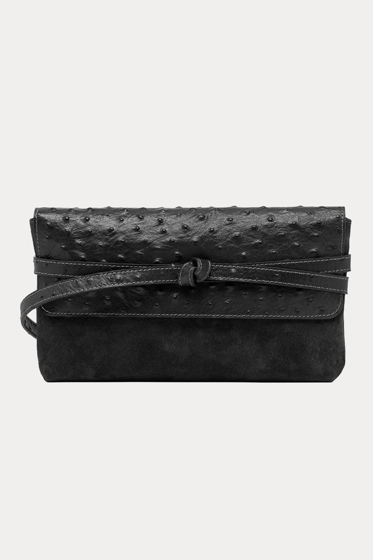 Gianni Chiarini Belty Süet Deri Clutch Çanta