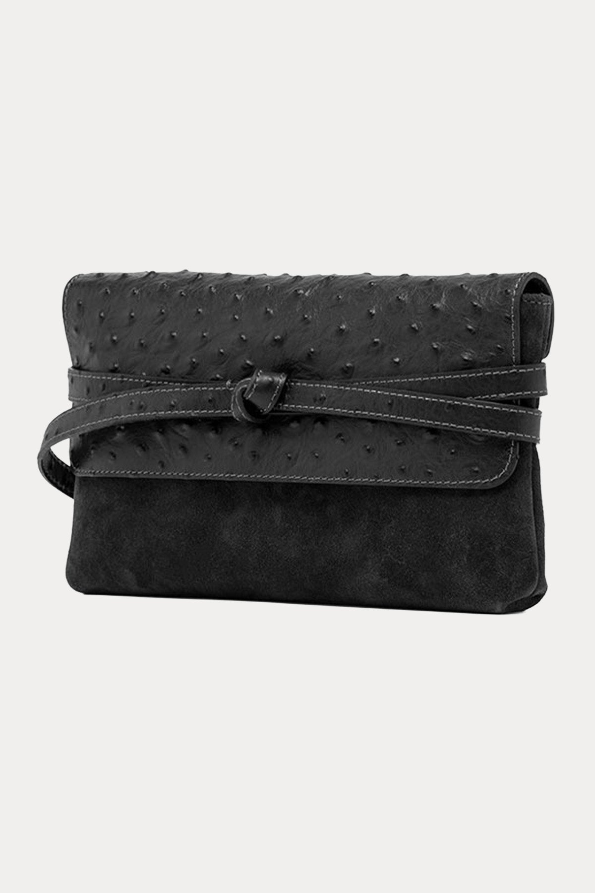 Gianni Chiarini Belty Süet Deri Clutch Çanta
