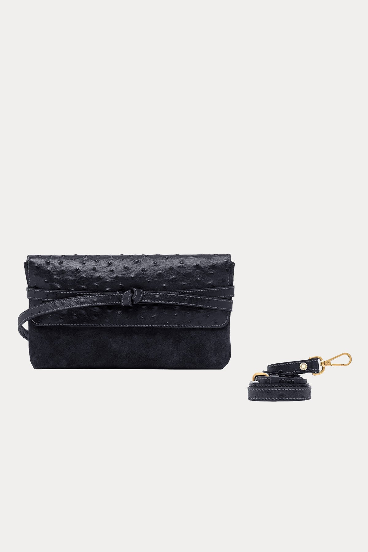 Gianni Chiarini Belty Süet Deri Clutch Çanta