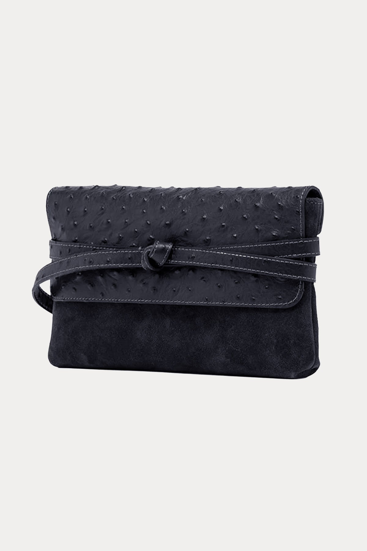 Gianni Chiarini Belty Süet Deri Clutch Çanta