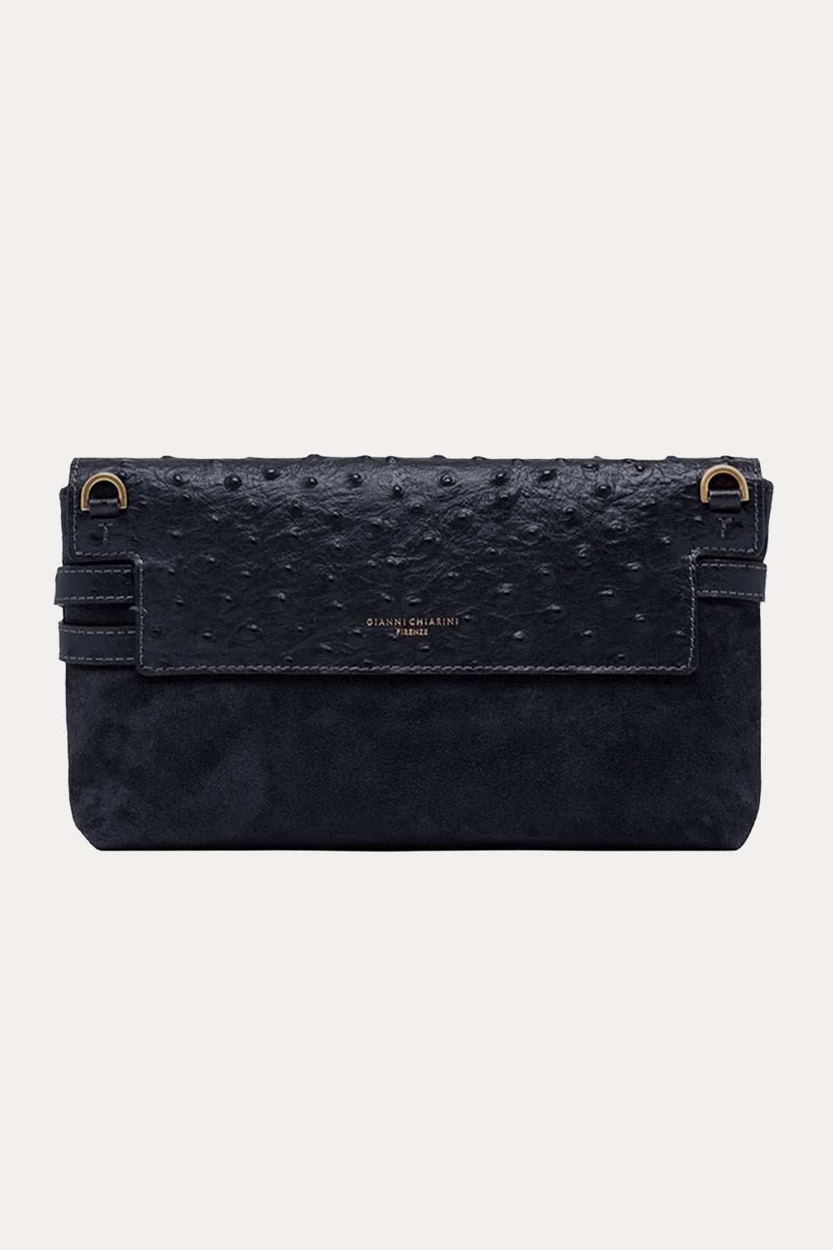 Gianni Chiarini Belty Süet Deri Clutch Çanta