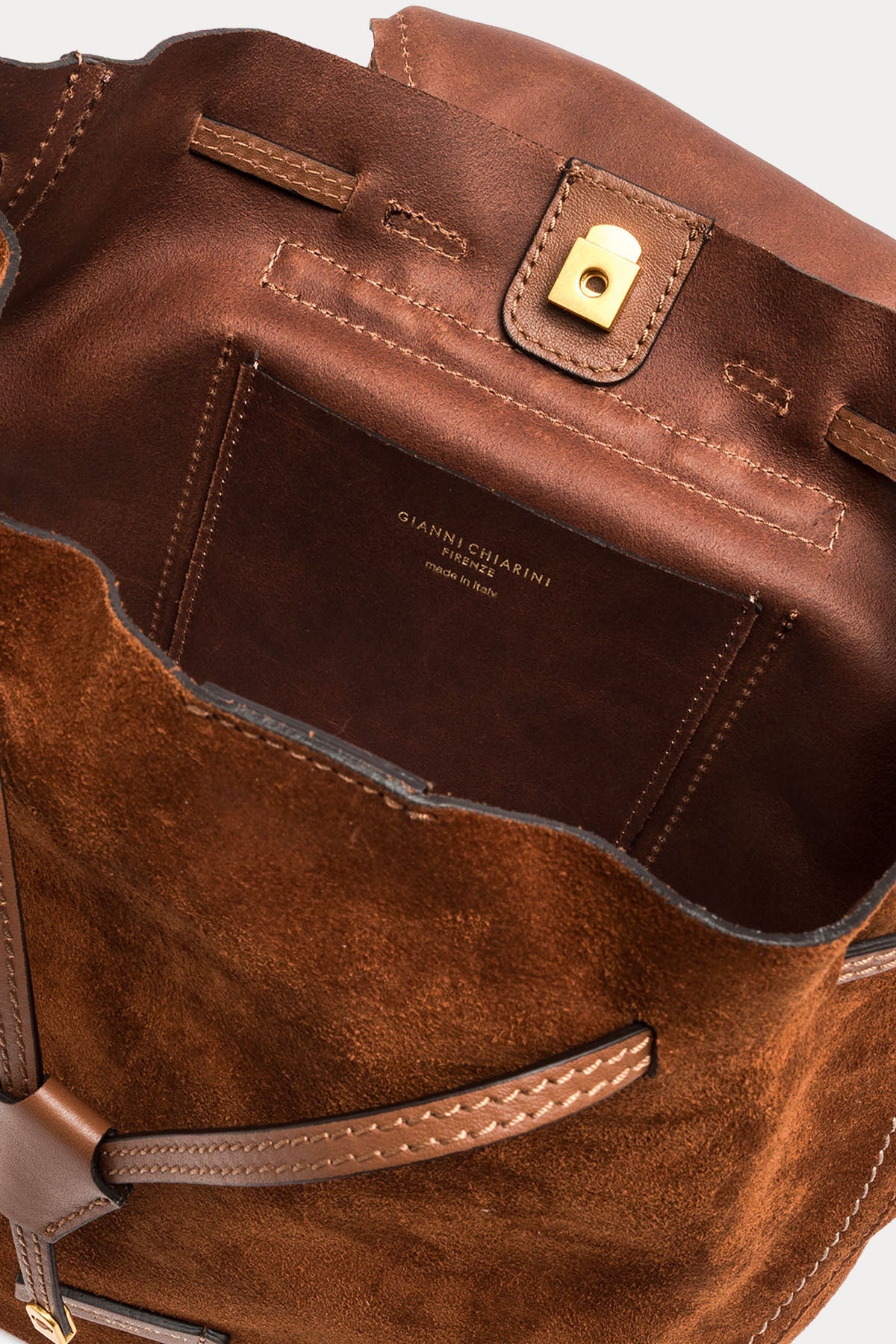 Gianni Chiarini Violette Süet Sırt Çantası