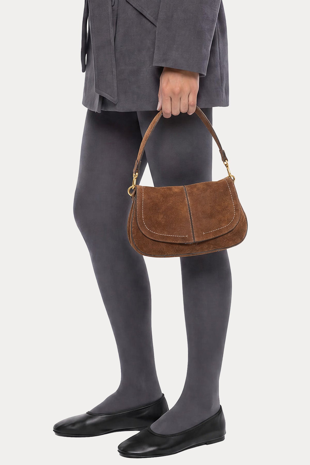 Gianni Chiarini Fanny Süet Omuz Çantası