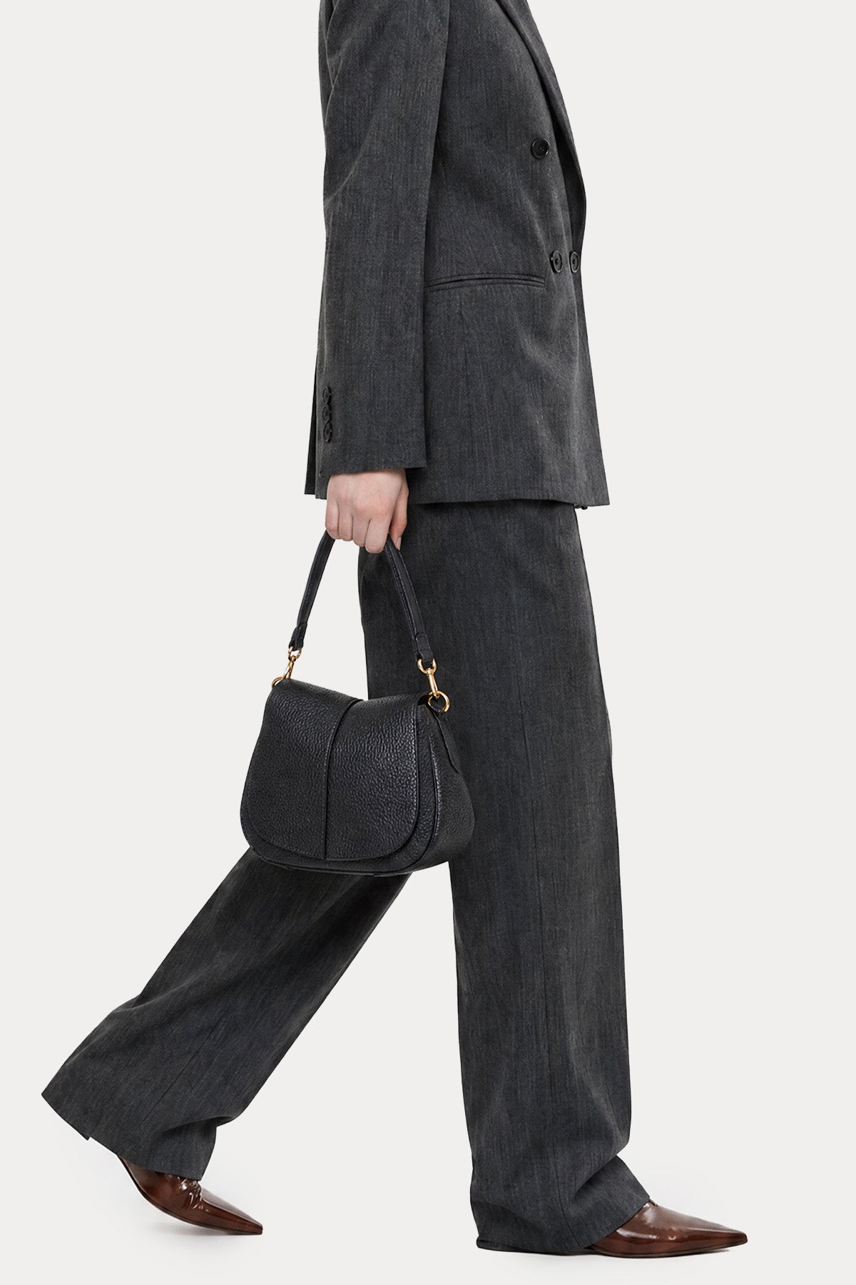 Gianni Chiarini Helena Round Deri Omuz Çantası