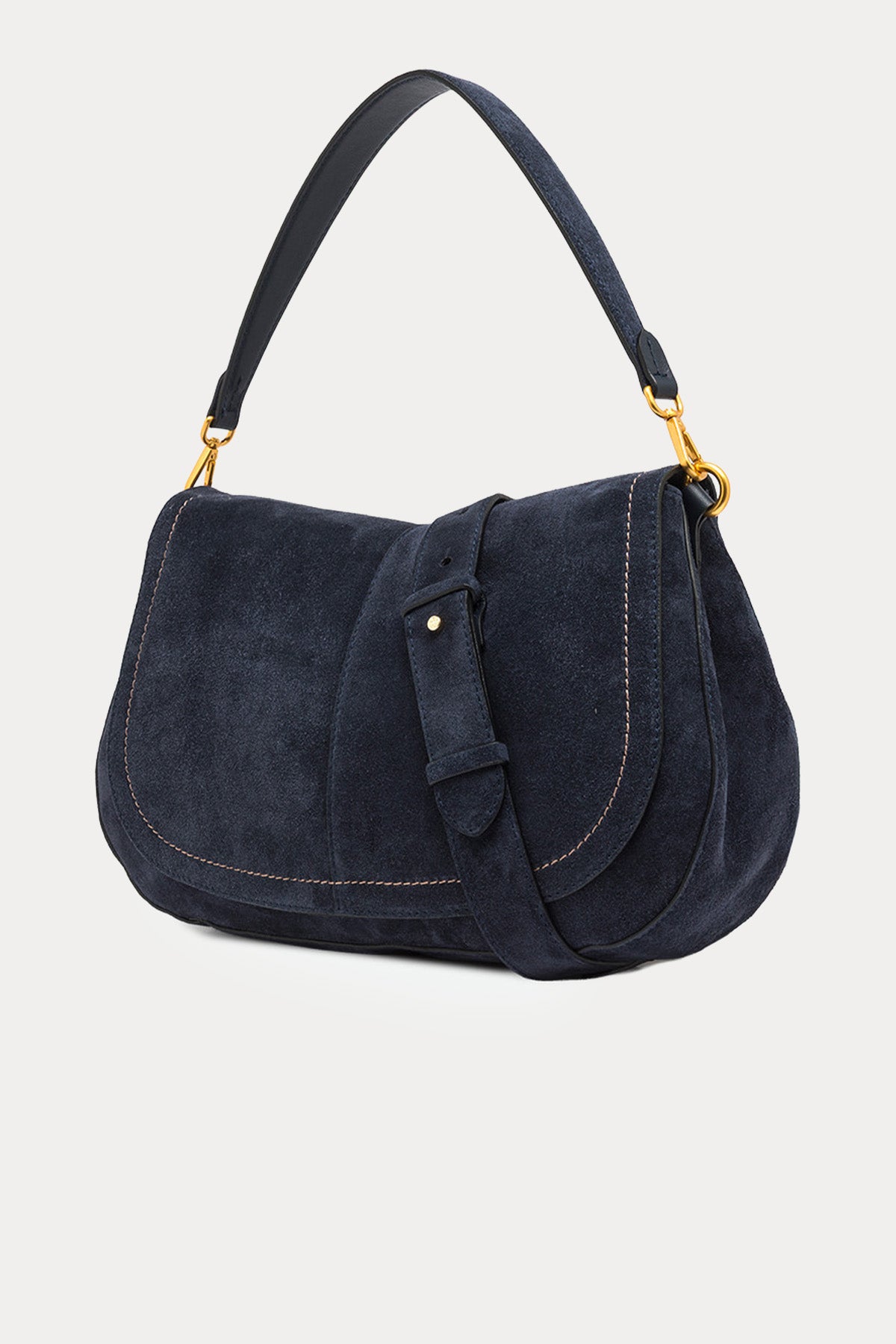 Gianni Chiarini Helena Round Süet Omuz Çantası
