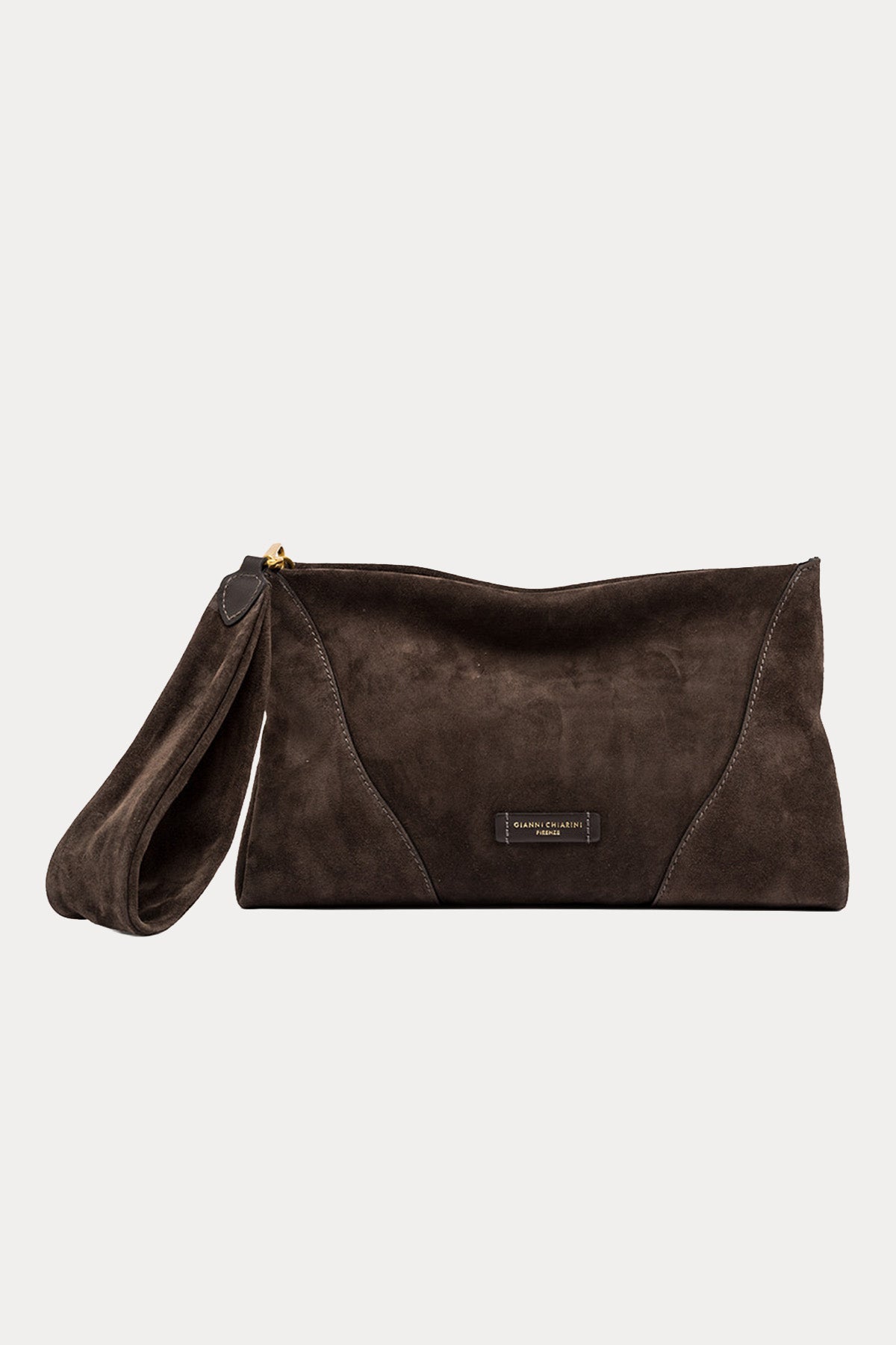 Gianni Chiarini Suria Süet Maxi Clutch Çanta