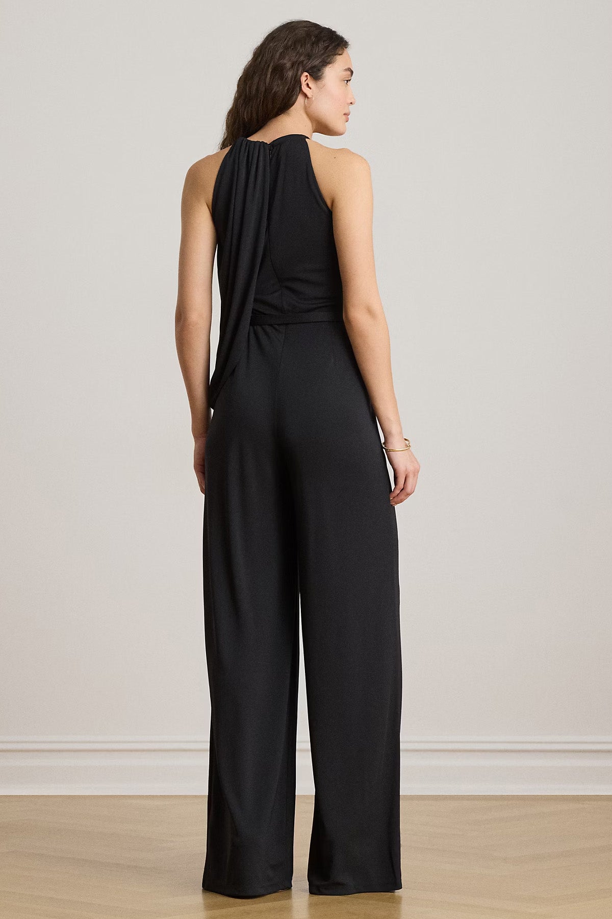 Polo Ralph Lauren Wide Leg Kemerli Streç Abiye Tulum