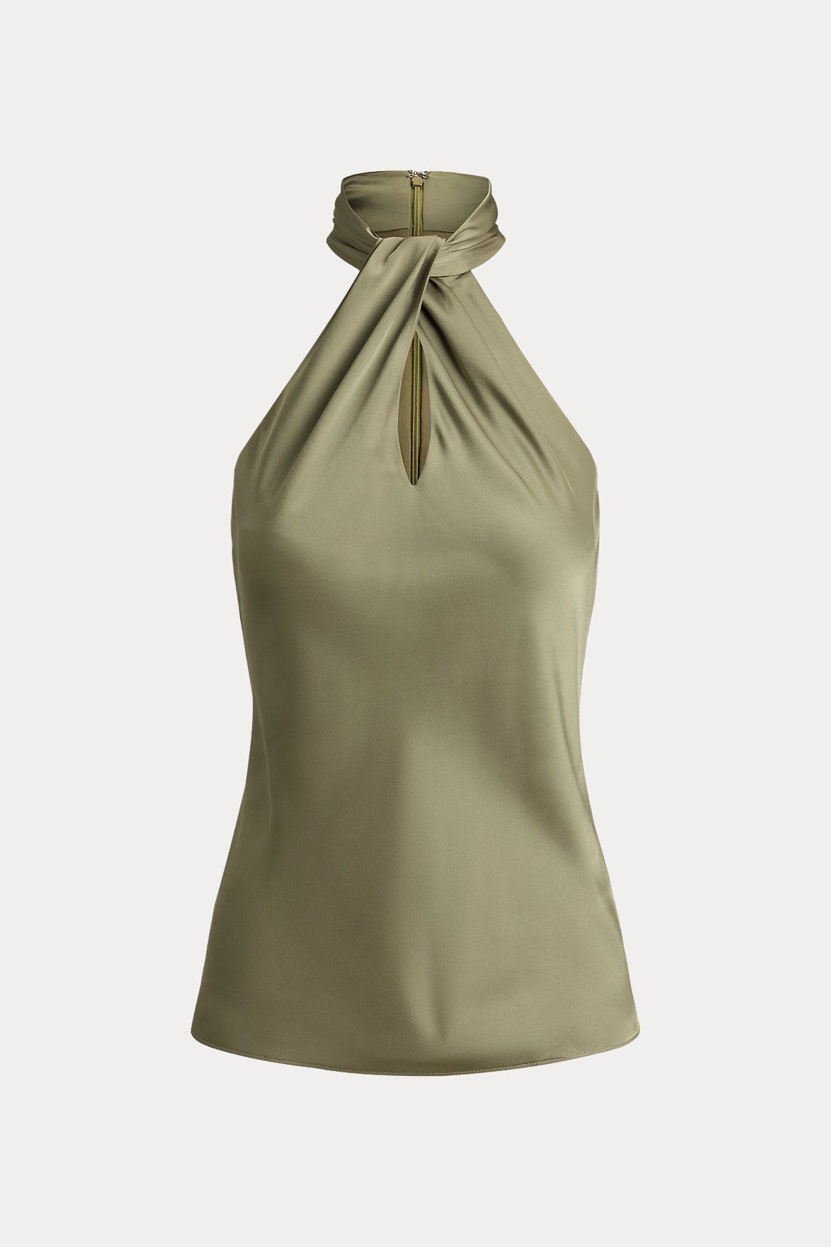 Polo Ralph Lauren Regular Fit Halter Yaka Saten Bluz