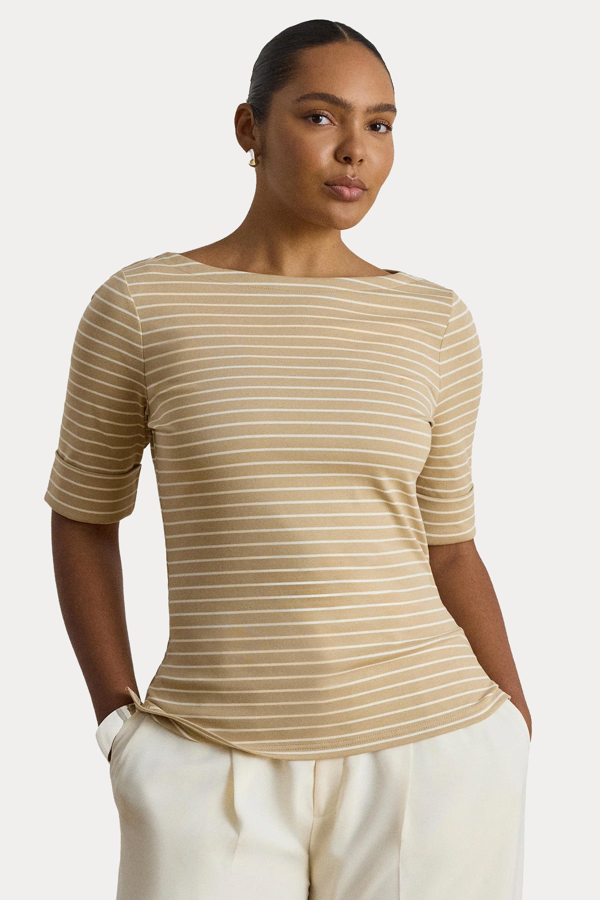 Polo Ralph Lauren Regular Fit Çizgili Streç T-shirt