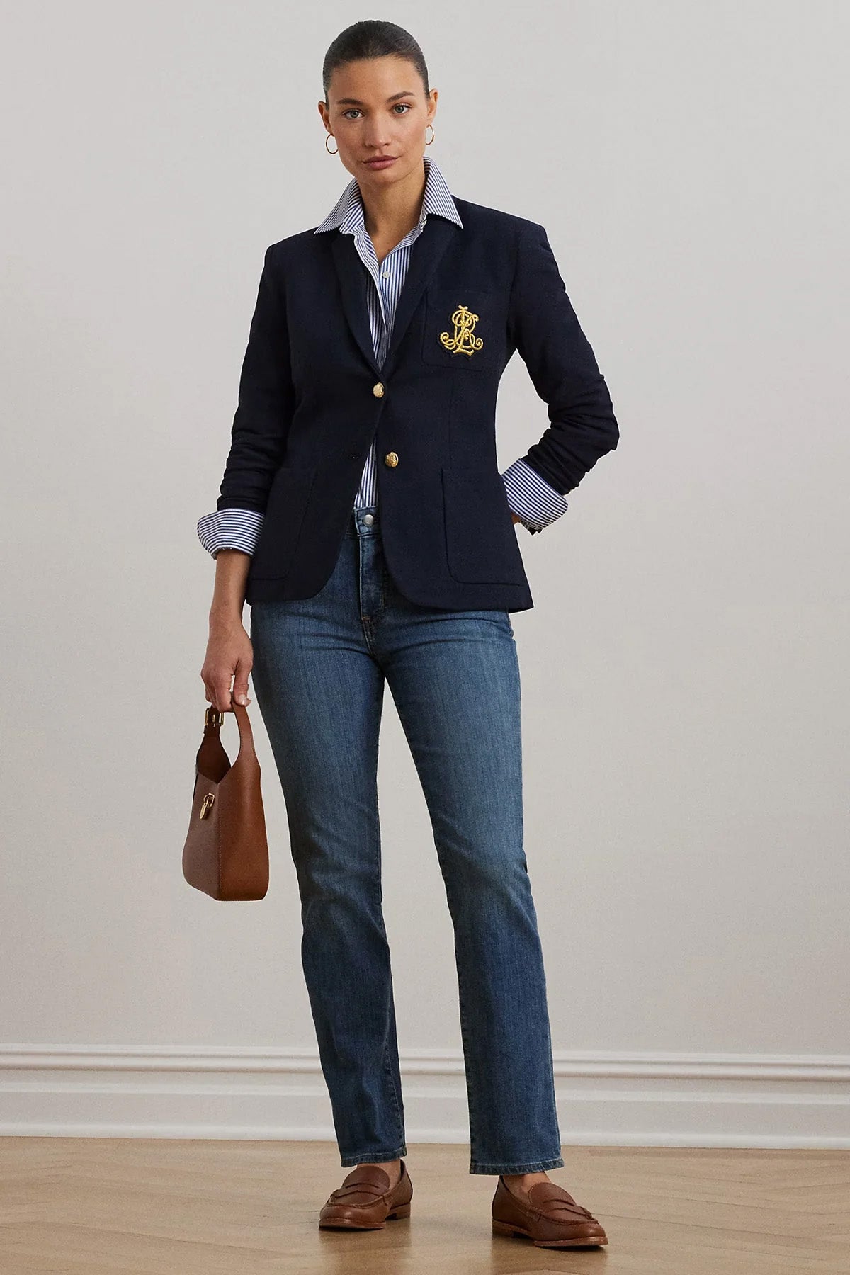 Polo Ralph Lauren Slim Fit Nakış Logolu Spor Cepli Blazer Ceket